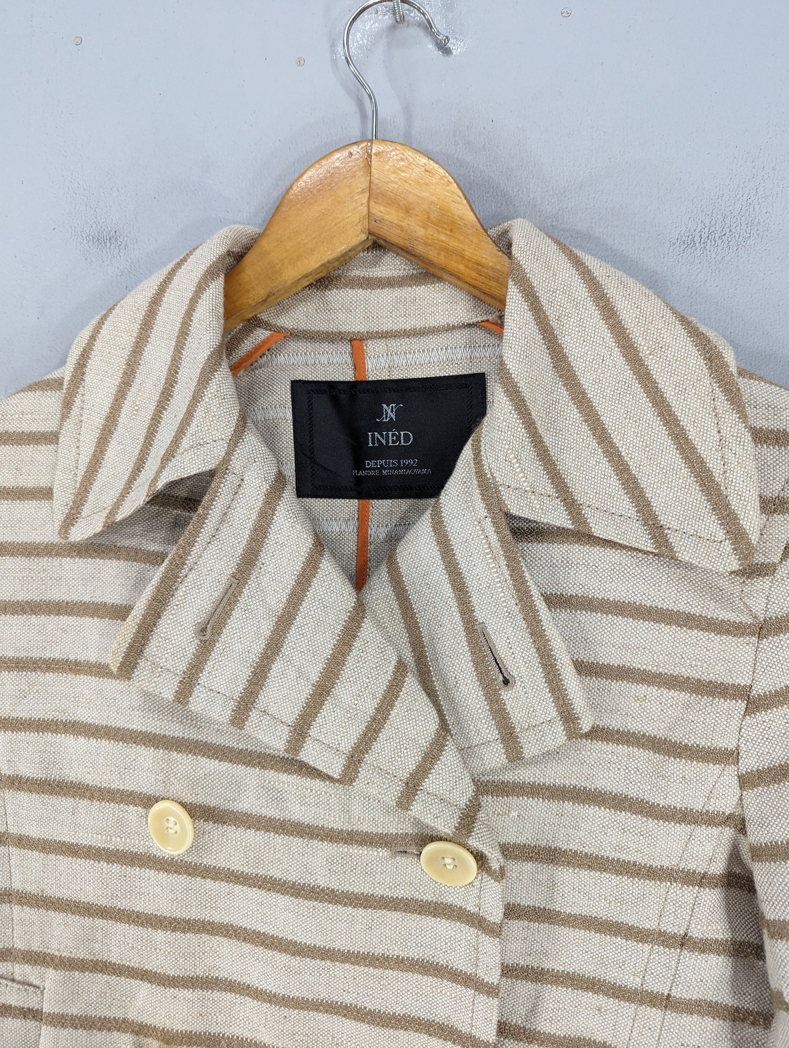 Yohji Yamamoto Ined By Yohji Yamamoto Double Breasted Short Coat Jacket Size XXS / US 00 / IT 34 - 7 Thumbnail