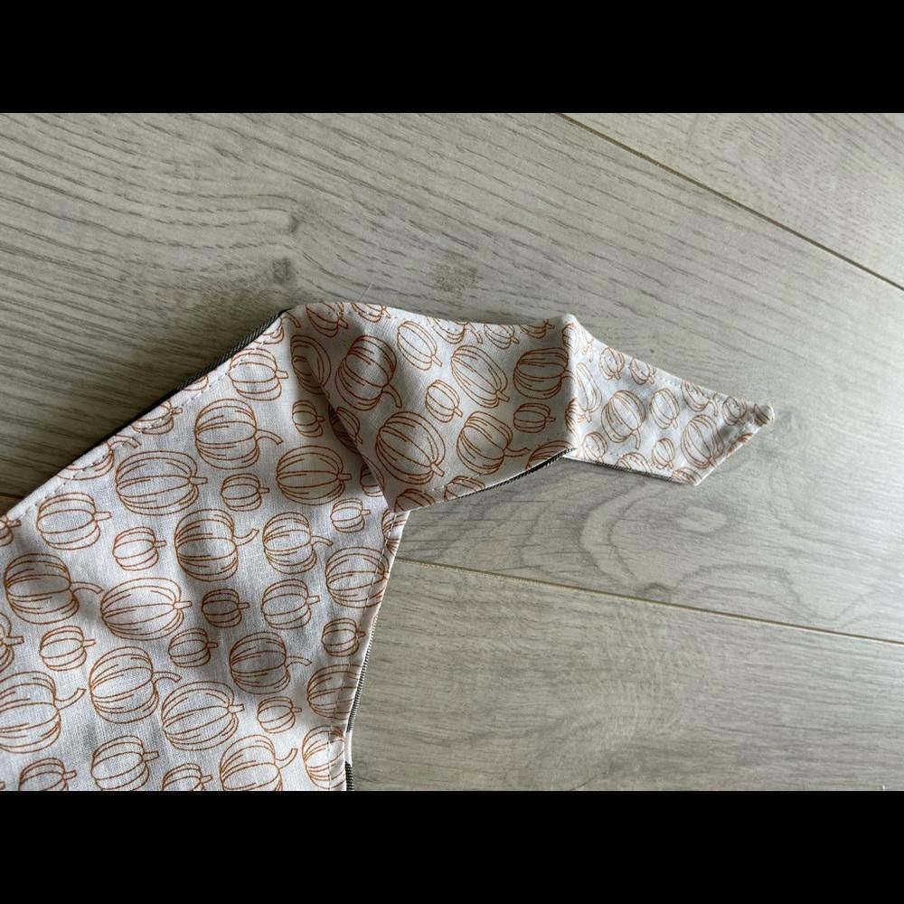 Designer Venture Dog Co Plaid and White Pumpkin Dog Bandana Size ONE SIZE - 5 Thumbnail