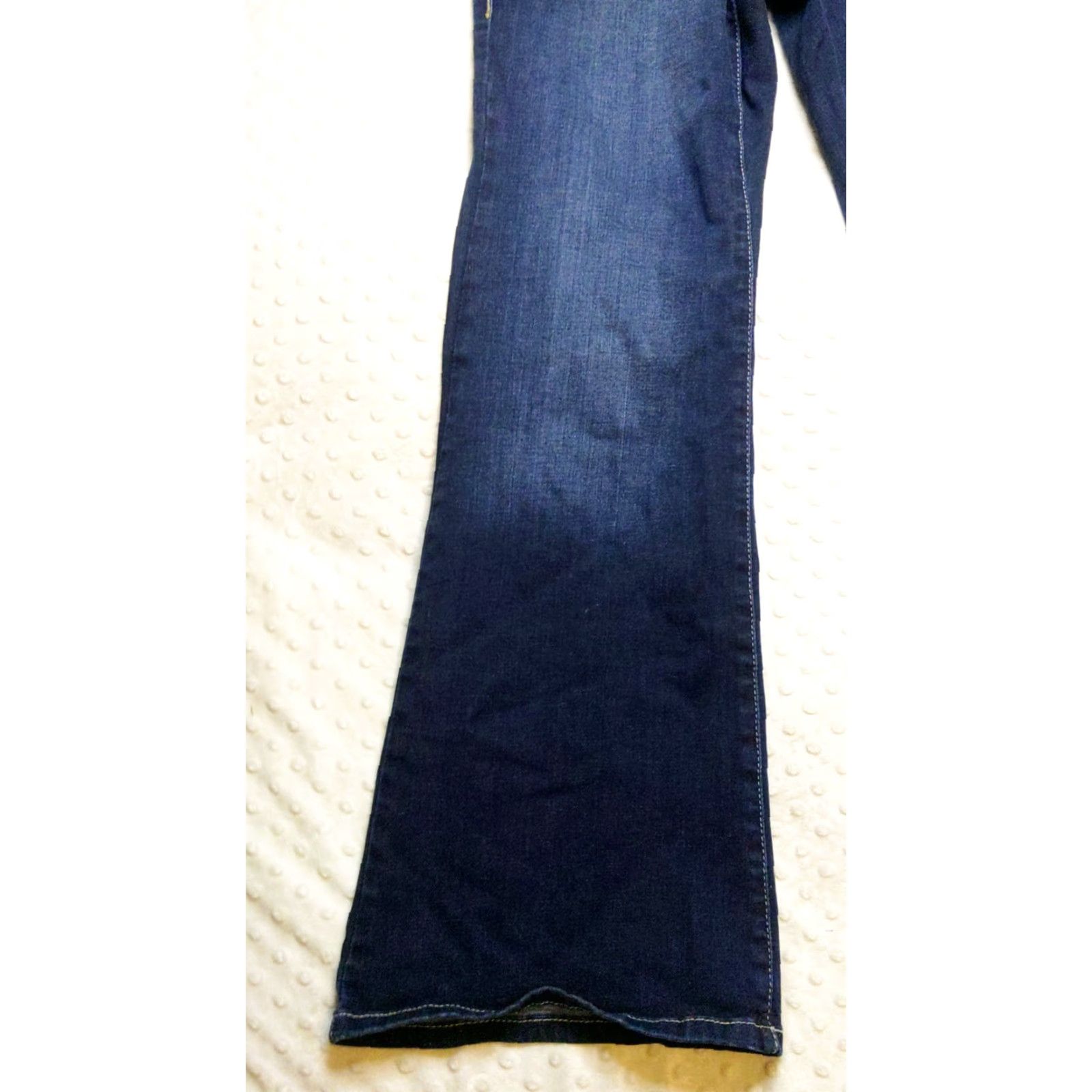 Ariat Ariat Jeans Womens 29S Blue Perfect Rise Flare Stretch Denim Ranch Farm Cowgirl Size 29" - 3 Thumbnail