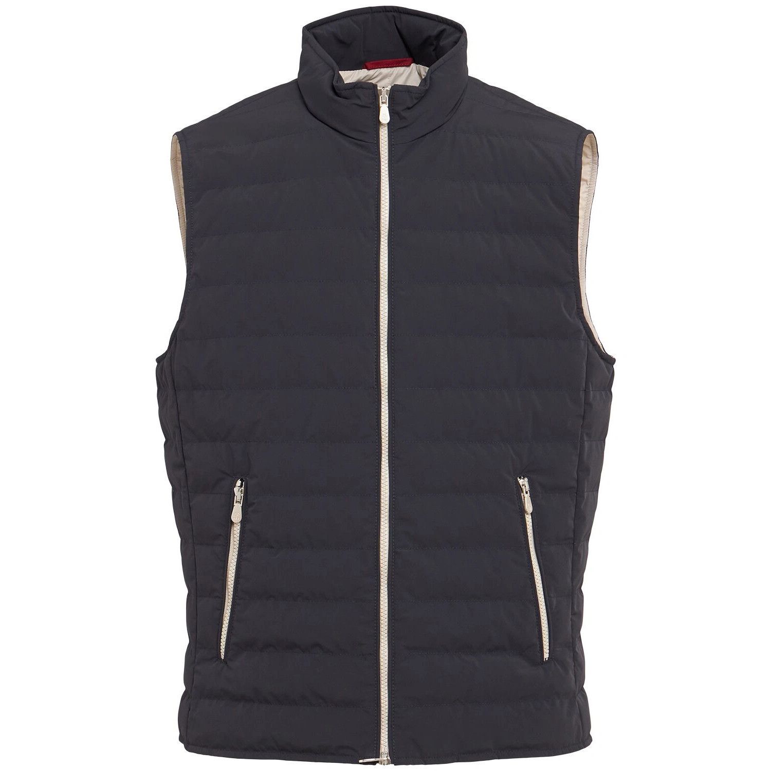 BRUNELLO CUCINELLI $2650 Navy Down Vest New & Authentic (Men