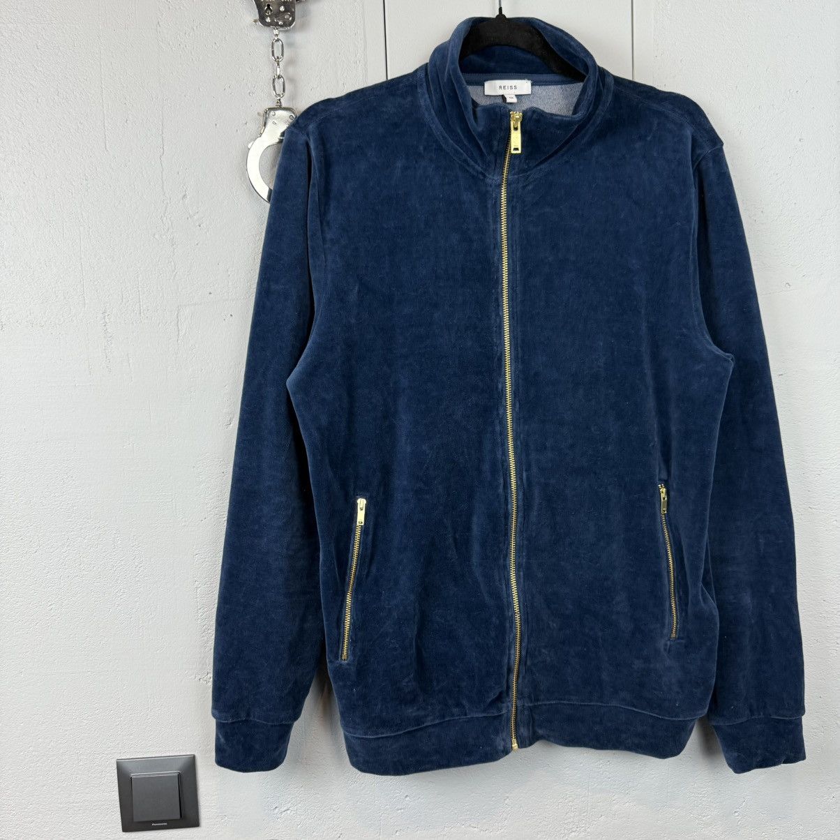 Reiss Vintage Reiss Velvet Ttack Jacket Zio Hoodie Size US M / EU 48-50 / 2 - 2 Thumbnail