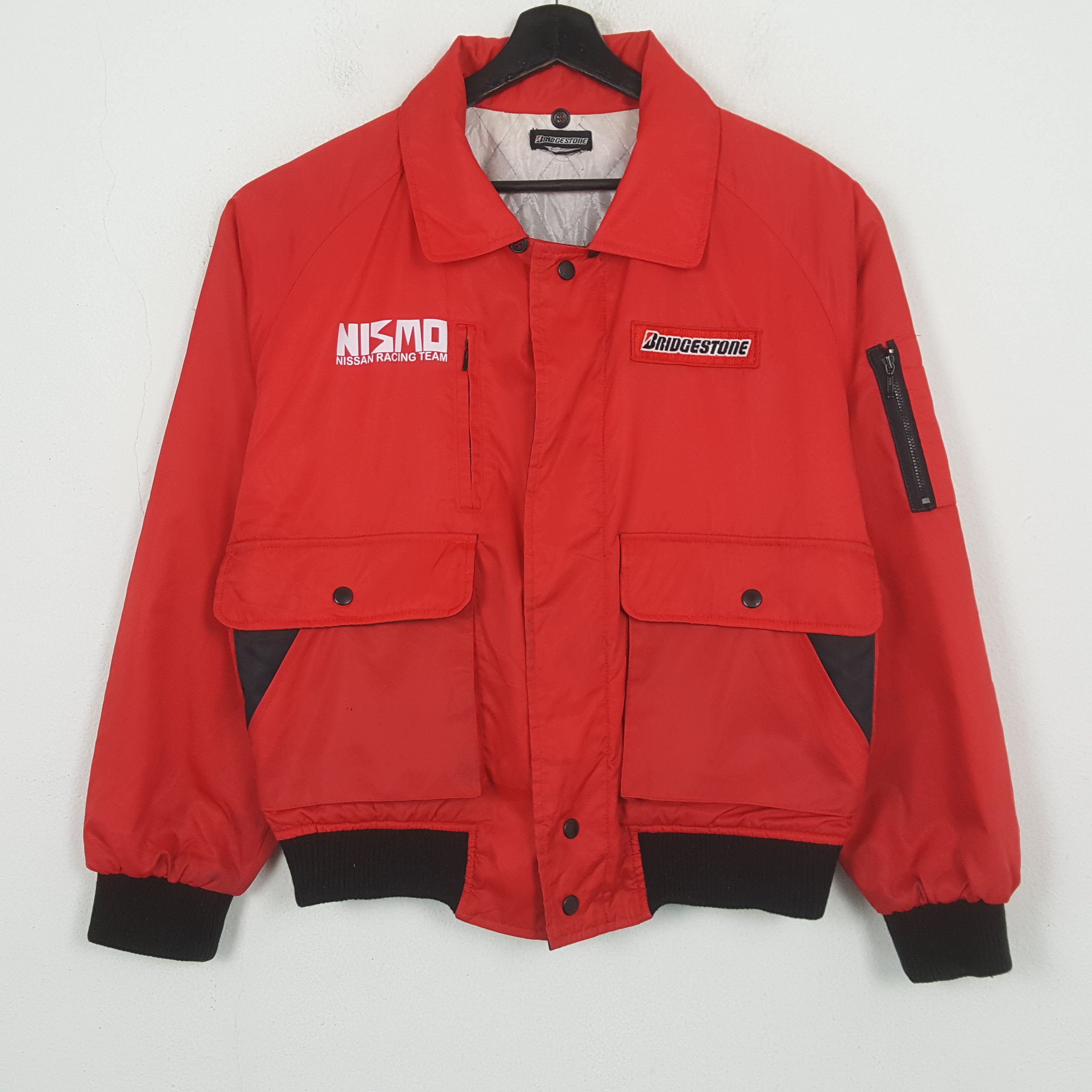 Vintage Bridgestone X Nismo Nissan Racing Team Custom Jacket C300N23 Size US L / EU 52-54 / 3 - 3 Thumbnail