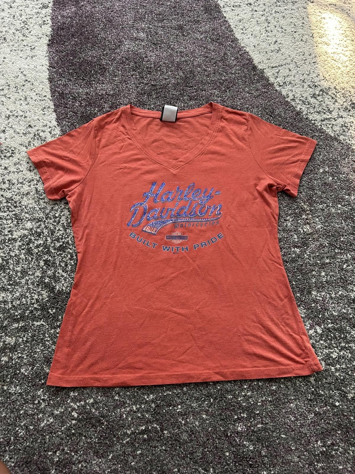 Harley Davidson Harley-Davidson “Built With Pride” Black Widow Tee Size XL / US 12-14 / IT 48-50 - 1 Thumbnail