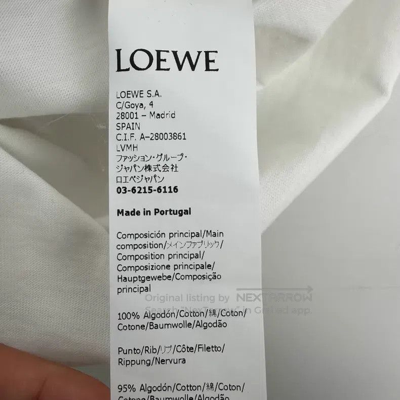 Loewe Loewe Classic Embroidered Logo Short Sleeve T-Shirt Size M / US 6-8 / IT 42-44 - 5 Thumbnail