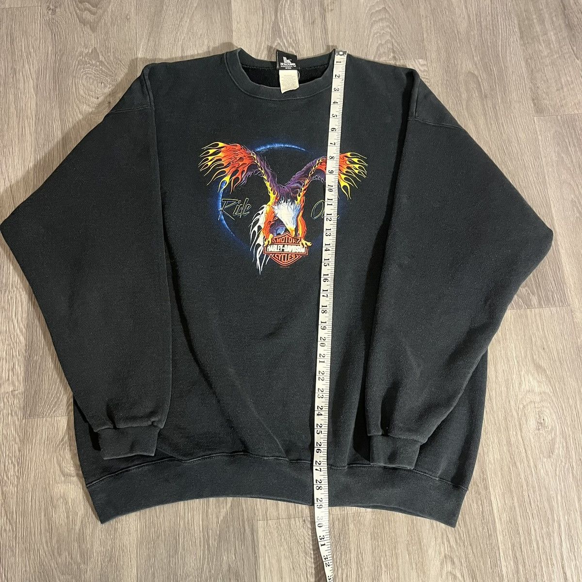 Harley Davidson Vintage 90s Harley Davidson Sweatshirt Eagle Size XXL ERD Size US XXL / EU 58 / 5 - 3 Thumbnail