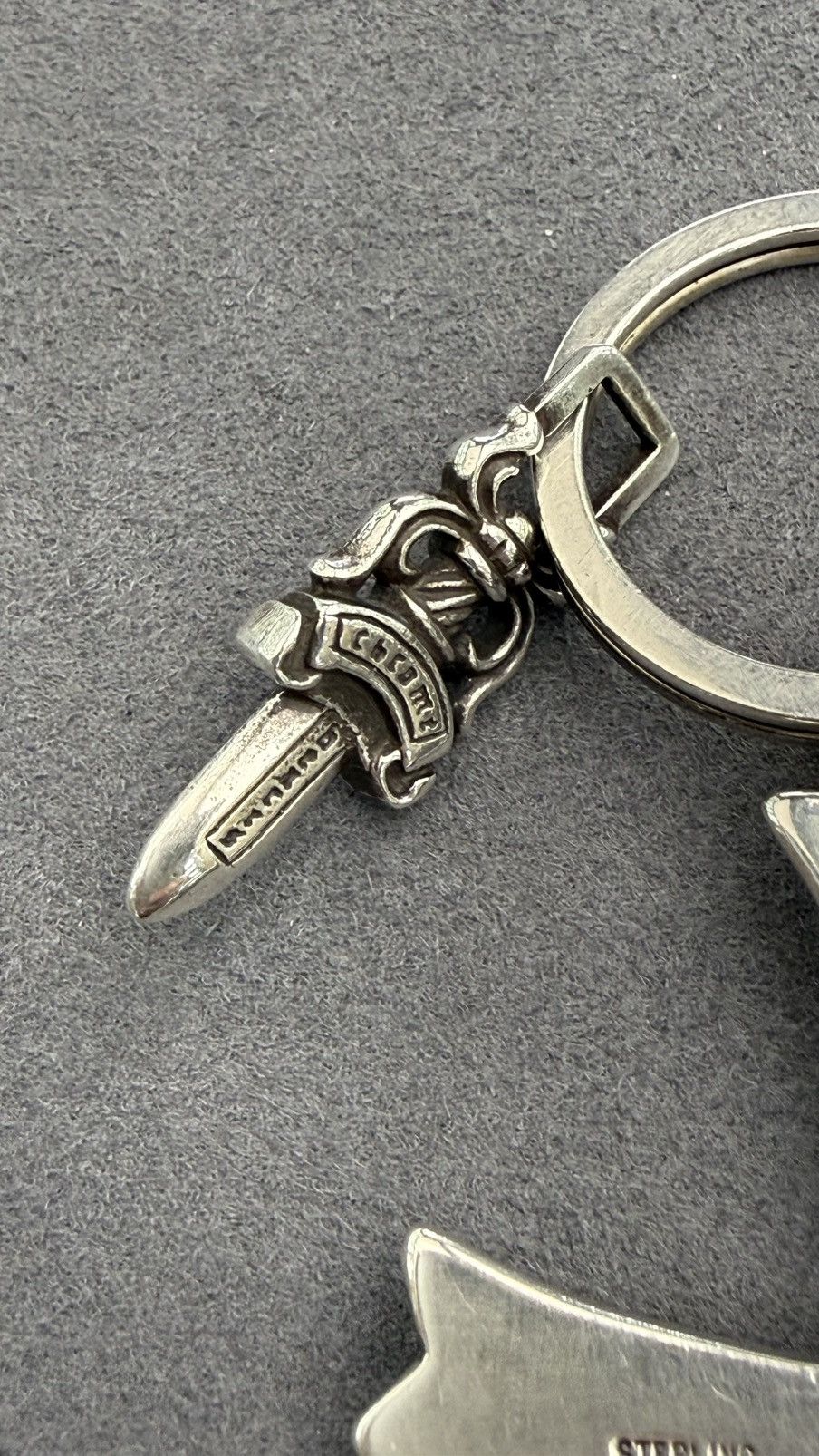 Chrome Hearts Chrome Hearts Cross & Dagger Keychain Silver 925 New Size ONE SIZE - 5 Thumbnail