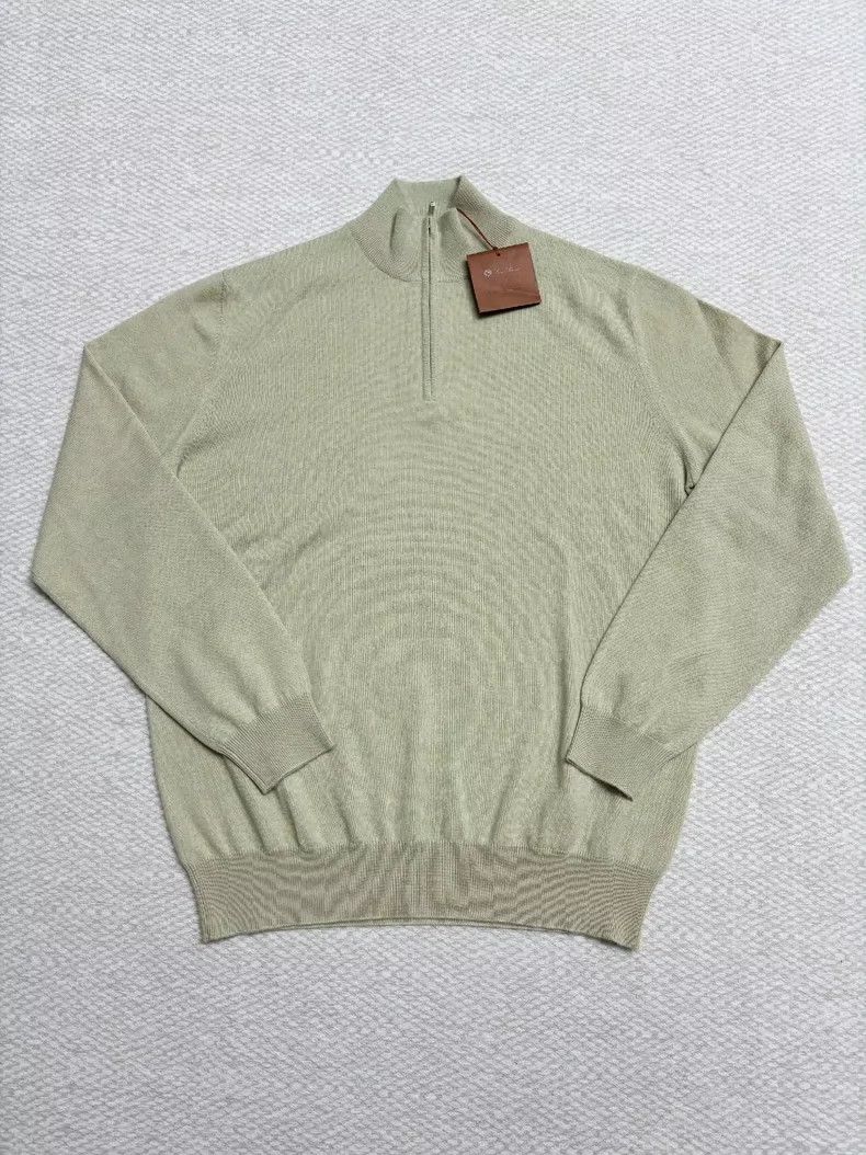 Loro Piana Loro Piana Baby Cashmere Half-Zip Sweater Size US XL / EU 56 / 4 - 1 Thumbnail