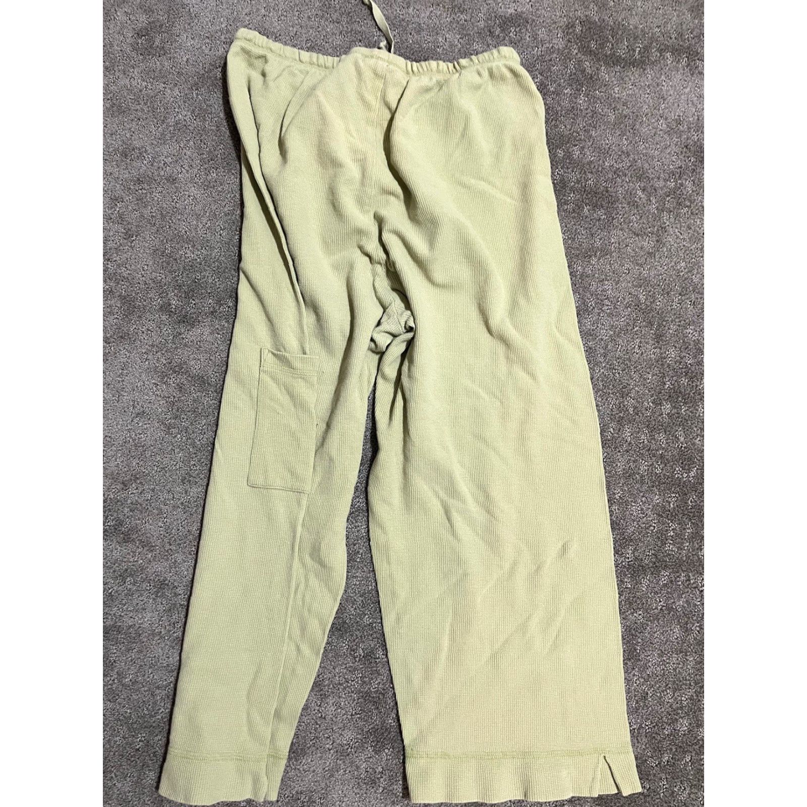 Vintage VINTAGE Chico's Women's Pants Regular Fit Ankle Style Solid Green Elastic Waist Casual Office Garment Size 25" / US 0 / IT 36 - 3 Thumbnail