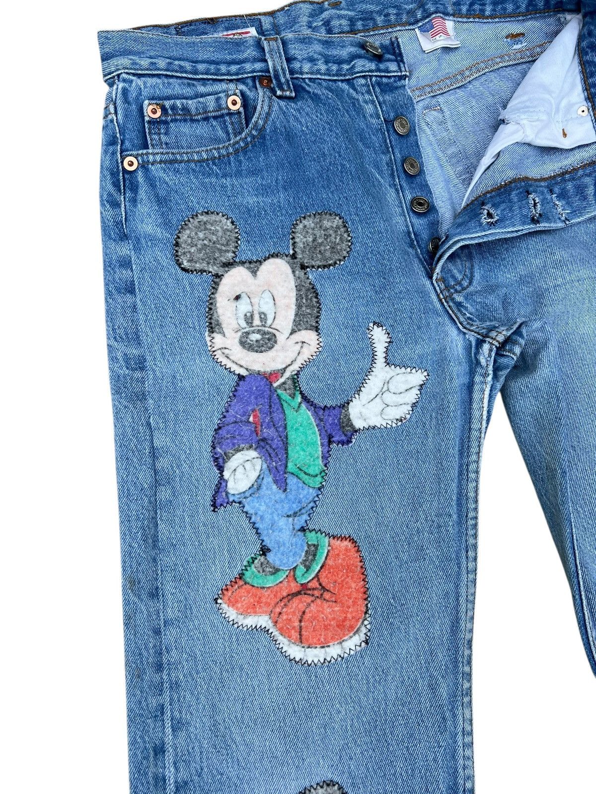 Levi's VTG 1992 Too Cute Disney X Levi’s 501 Patches Denim Jeans Size US 29 - 8 Thumbnail