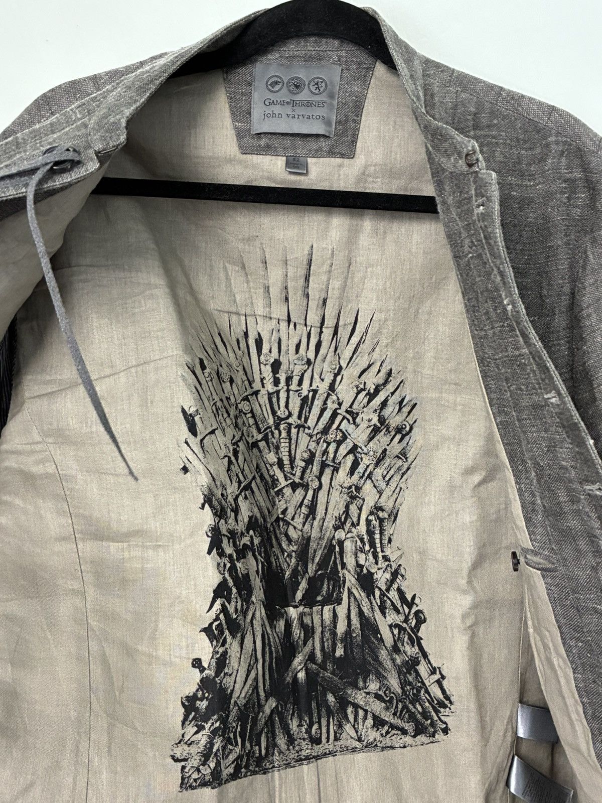 John Varvatos Dragonstone Linen Jacket GOT Game Of Thrones EU 52 USA 42 Size US L / EU 52-54 / 3 - 8 Thumbnail