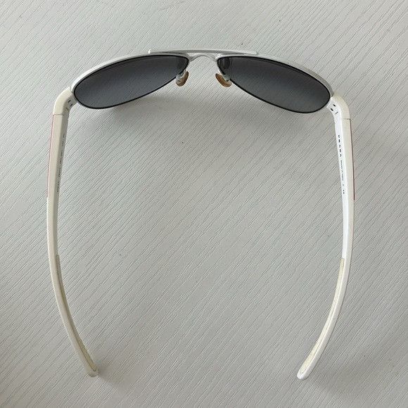 Prada × Vintage Prada Aviator Oversized White Unisex Y2K 90's 00's Sunglasse Size ONE SIZE - 4 Thumbnail