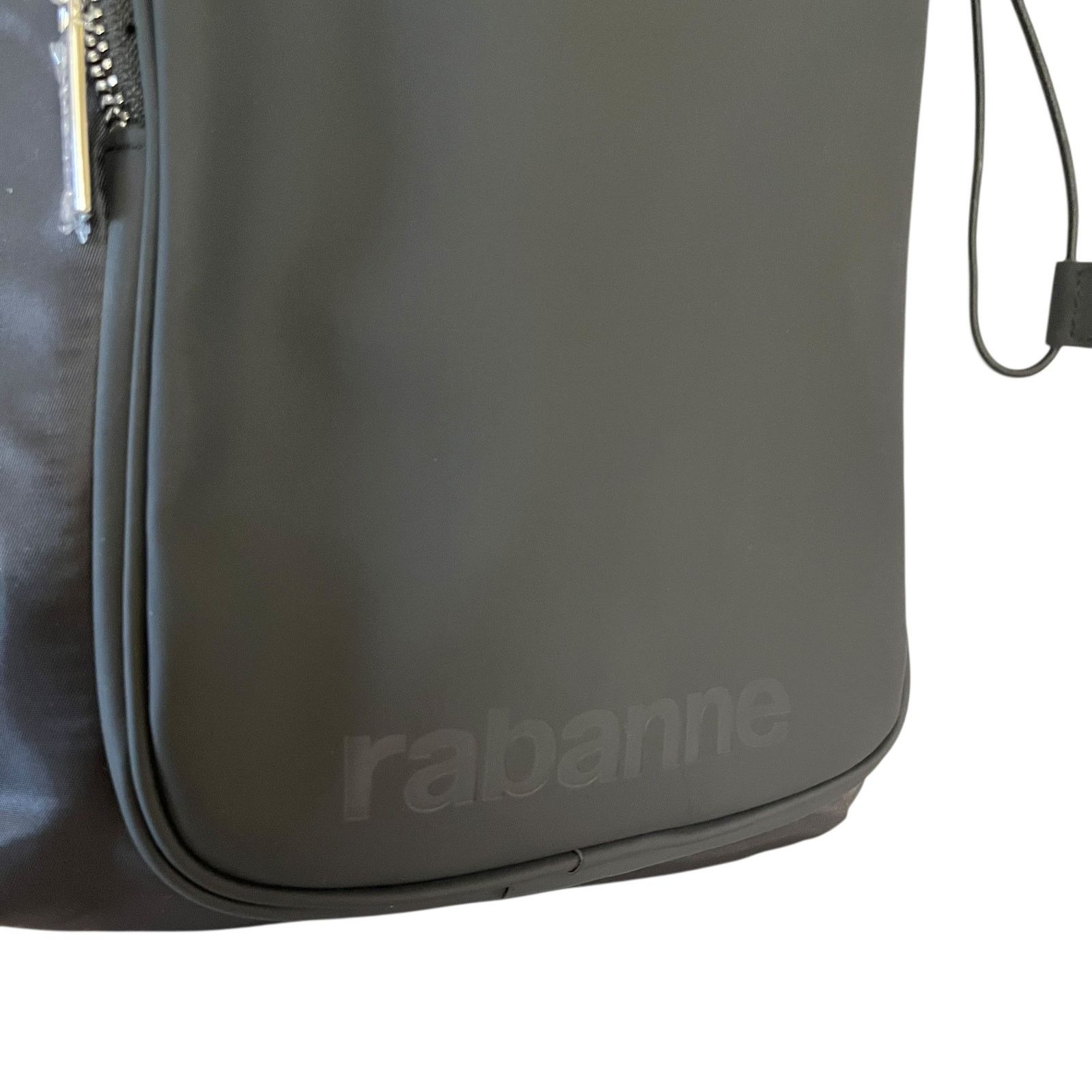 Paco Rabanne New! Rabanne Black Drawstring Sling Bag Strap Backpack Size ONE SIZE - 8 Thumbnail