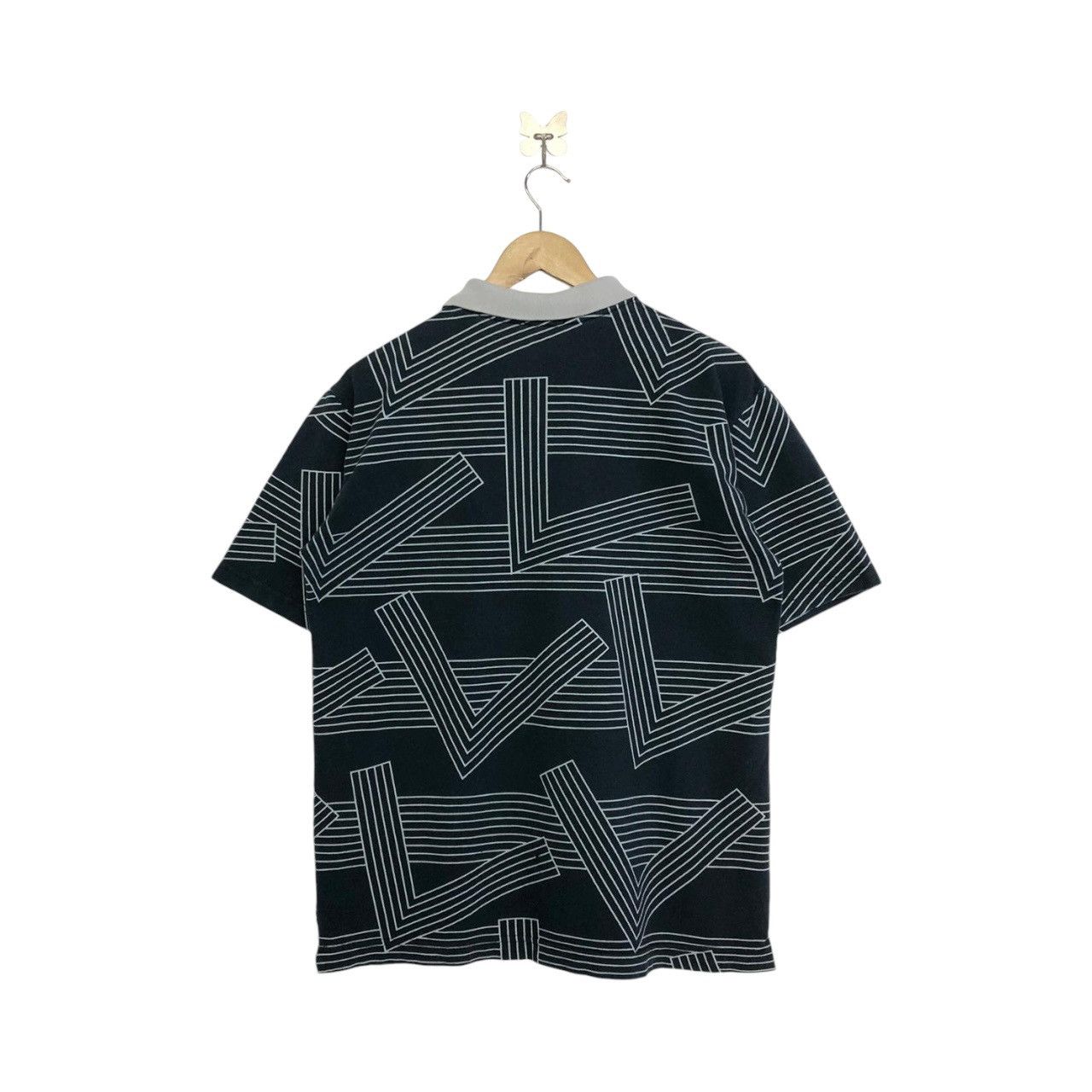 Valentino × Vintage *Rare!! Vintage VALENTINO Full print design polo tee Size US L / EU 52-54 / 3 - 7 Thumbnail