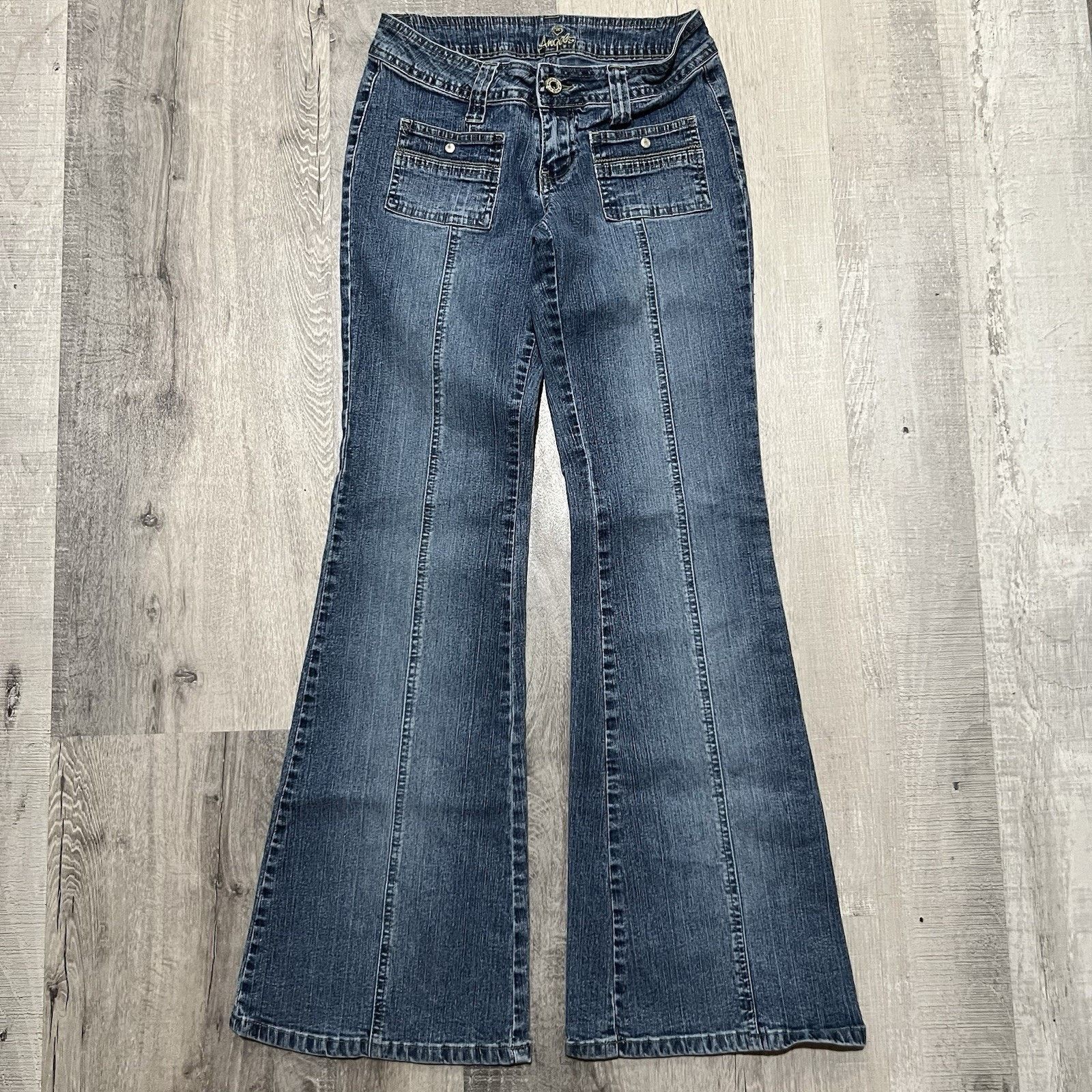 Other Vintage Angels Jeans Y2K Womens Low Rise Denim Flared Size 27" / US 4 / IT 40 - 1 Thumbnail