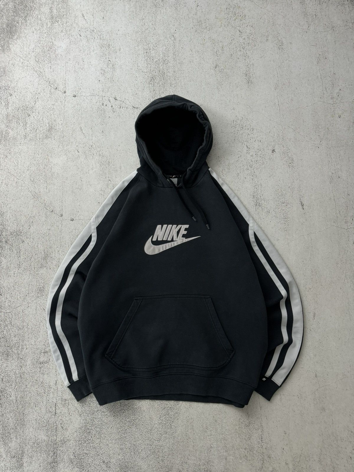 Nike × Vintage Nike Vintage Big Logo Swoosh Hoodie Size US XL / EU 56 / 4 - 1 Thumbnail