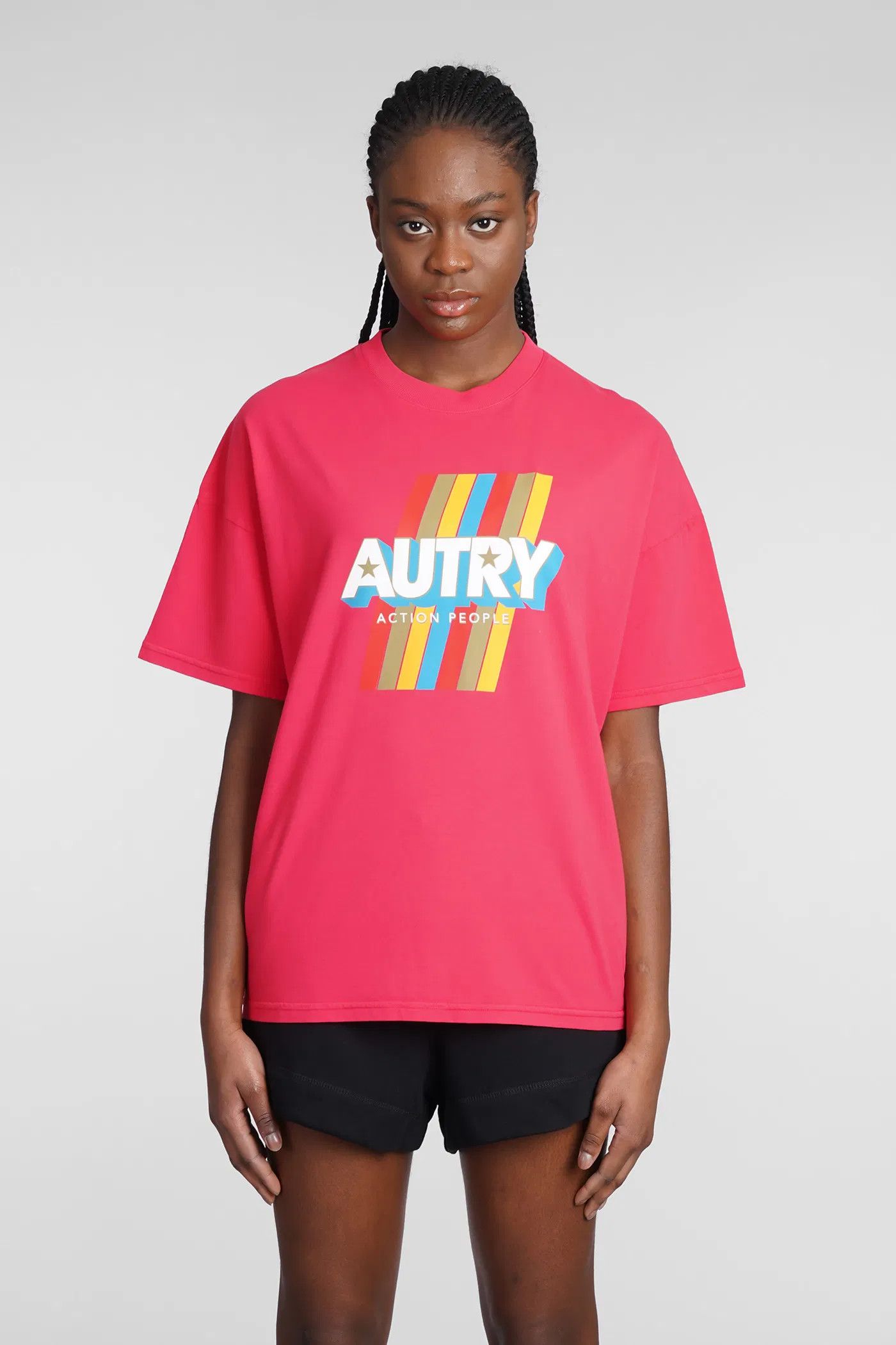 AUTRY o1y0725 Crewneck T-Shirt in Red Size XS / US 0-2 / IT 36-38 - 1 Thumbnail