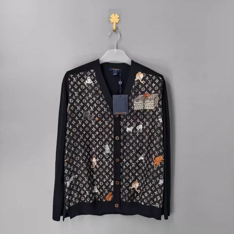Louis Vuitton Louis Vuitton Cat Monogram Cardigan - dmc Size US L / EU 52-54 / 3 - 1 Thumbnail