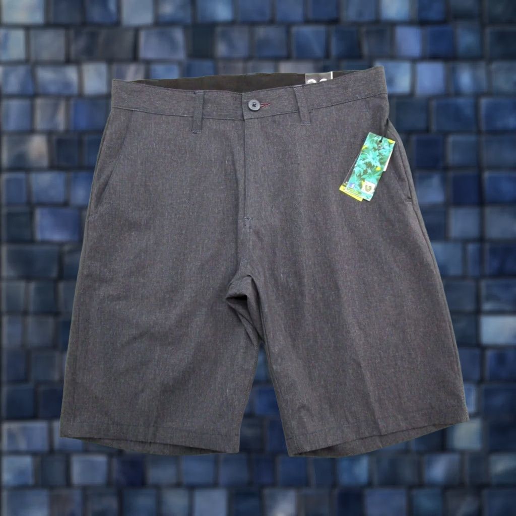 Burnside Burnside Shorts Men's Performance Dual Action Stretch Board Shorts Size 29 NEW Black Solid Logo Pockets 90s? Size US 29 - 1 Thumbnail