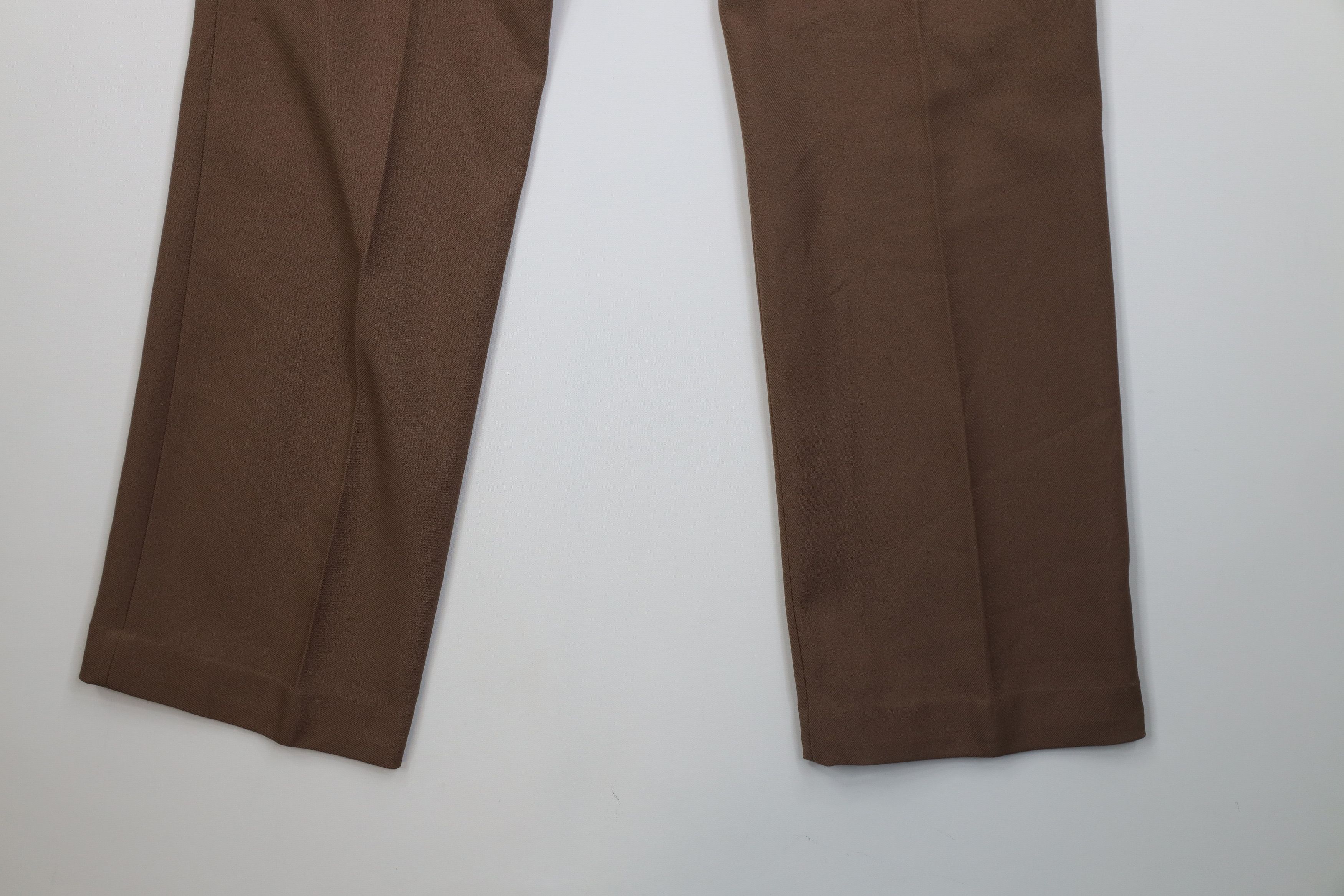 Levi's Vintage 70s Levis Knit Flared Wide Leg Chino Pants Brown USA Size US 32 / EU 48 - 13 Thumbnail