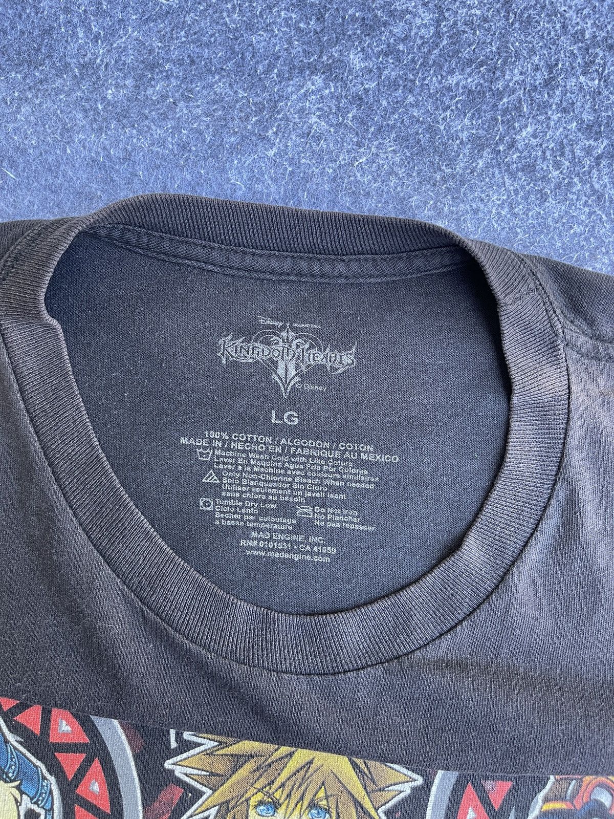 Beauty Beast Vintage y2k Disney🔥KINGDOM HEARTS🔥Full PRINT Faded Tee Size US L / EU 52-54 / 3 - 12 Thumbnail