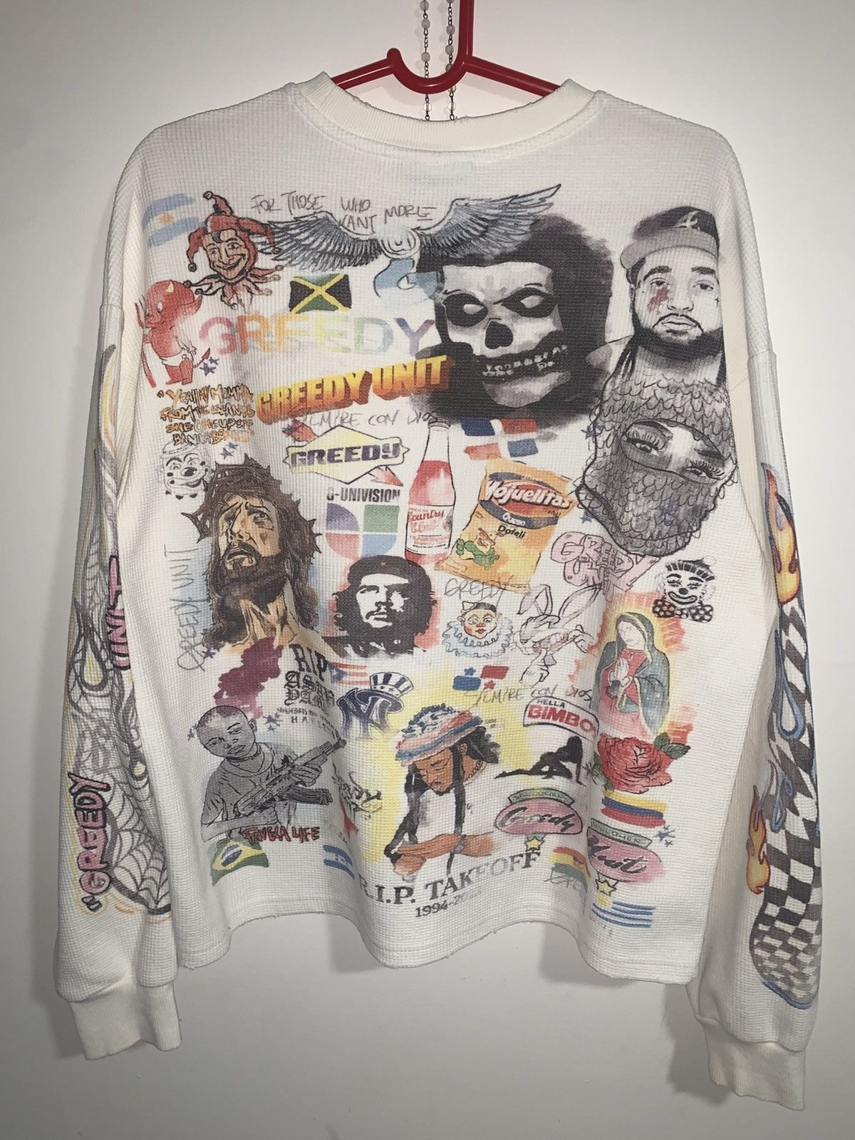 Greedy Unit Greedy unit allover print (og white version) Size US S / EU 44-46 / 1 - 2 Thumbnail
