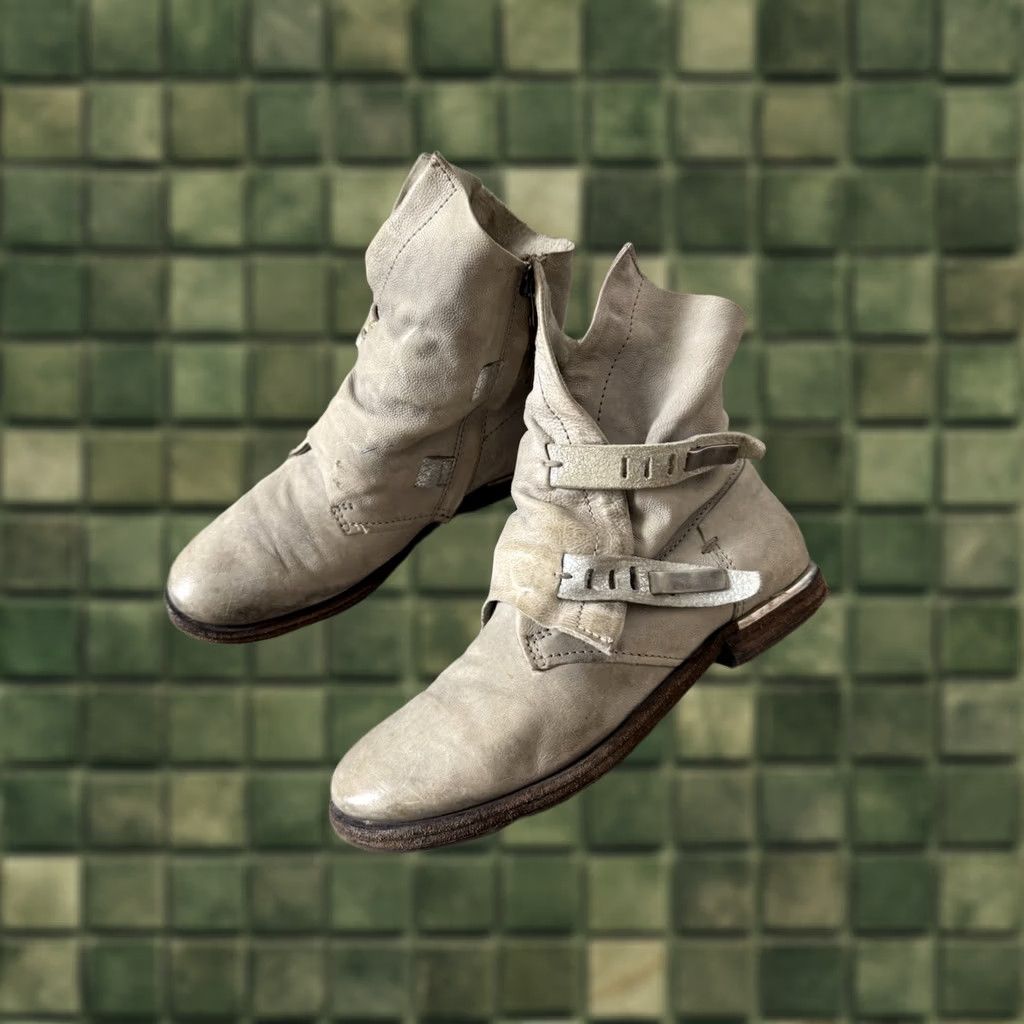 A.S.98 VINTAGE A.S.98 Airsteps Boots Western Leather Straps 90s Woomens Beige Womens 7 Boot Size US 7 / IT 37 - 1 Thumbnail