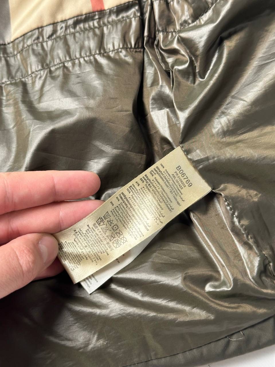 Burberry Burberry Uni Fit 3Yers Nova check Khaki Green Down Jacket Size US XXS / EU 40 - 10 Thumbnail