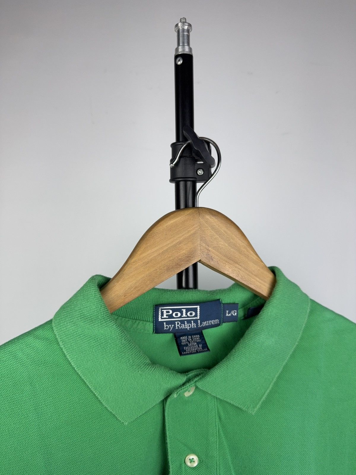 Polo Ralph Lauren Luxury Vintage Retro 90s Ralph Lauren Polo green polos Size US L / EU 52-54 / 3 - 6 Thumbnail