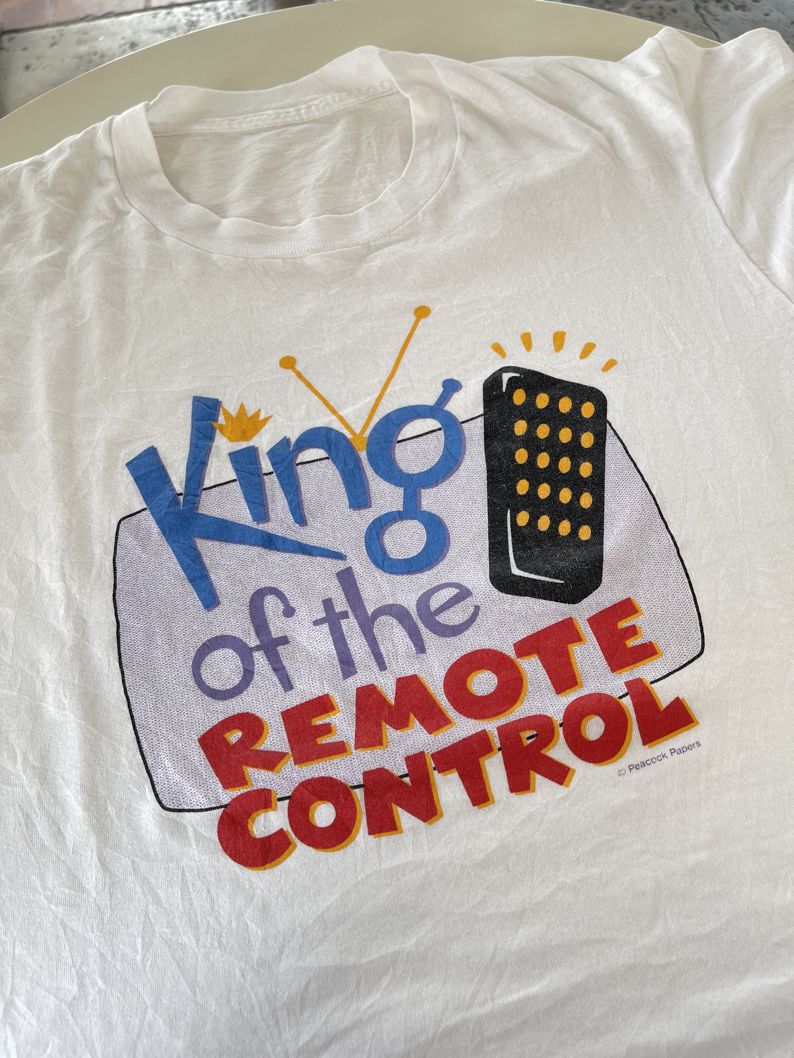 Vintage Vintage King of the Remote Control 90s Tee Size US L / EU 52-54 / 3 - 2 Thumbnail
