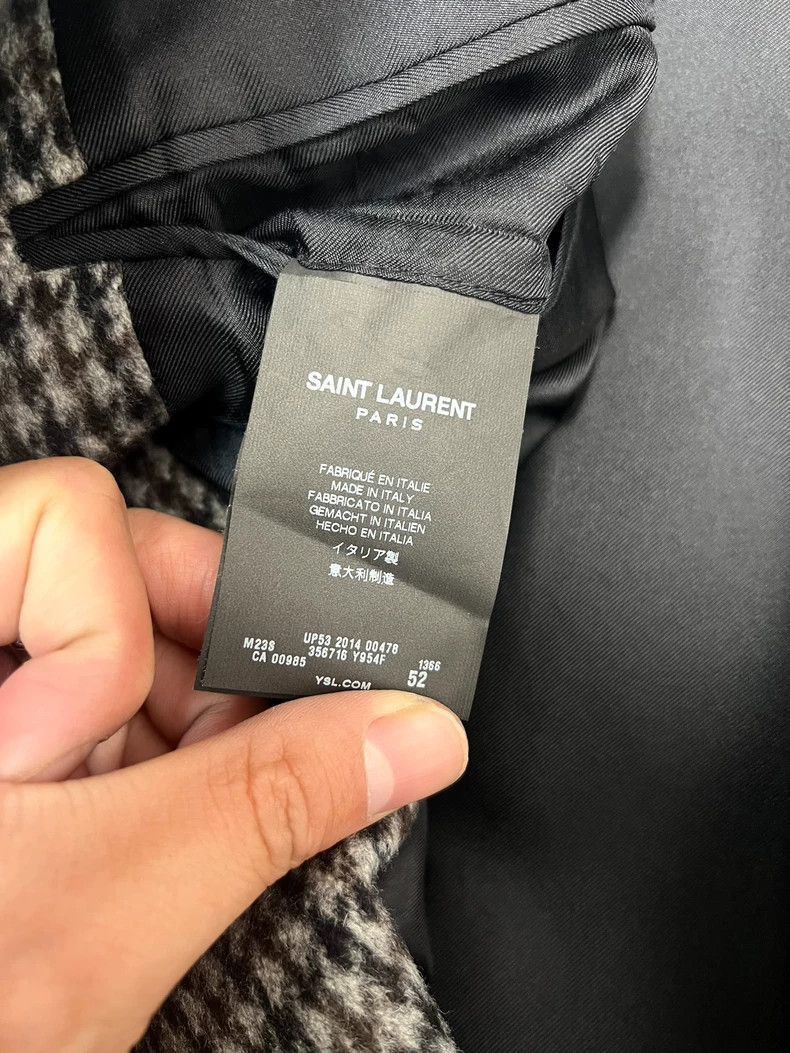 Saint Laurent Paris Saint Laurent Double Breasted Wool Coat-2506 Size US XXL / EU 58 / 5 - 6 Thumbnail