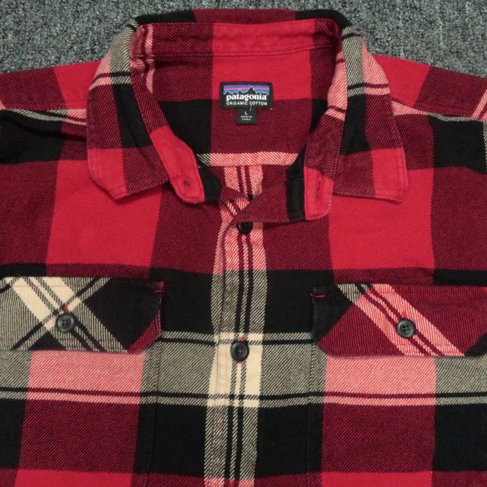 Patagonia Patagonia Shirt Mens L Red Plaid Long Sleeve Fjord Flannel Button Up Organic Size US L / EU 52-54 / 3 - 2 Thumbnail
