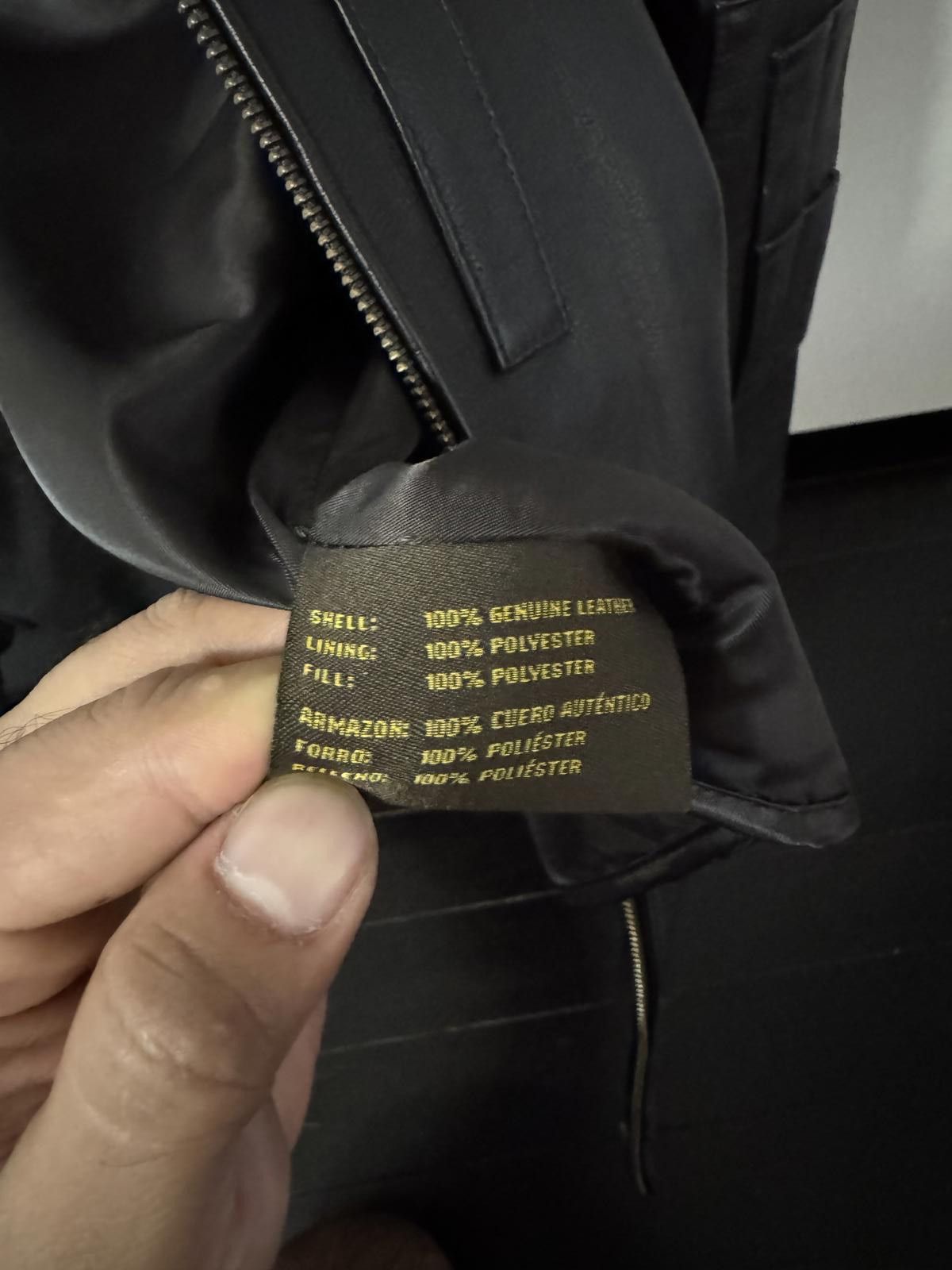 Full grain Leather Bomber Jacket by Luxury Lane
