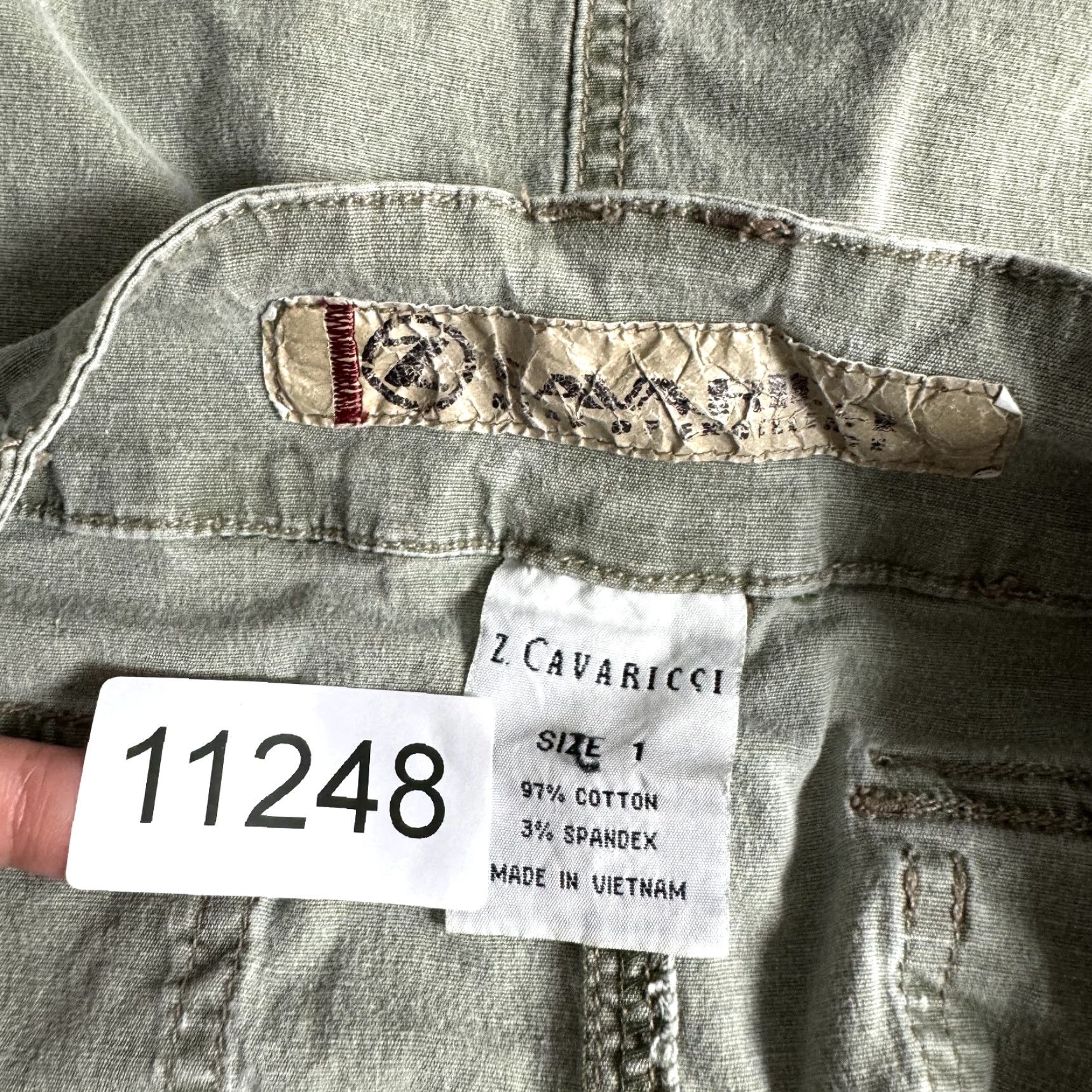 Olive VINTAGE Y2K Low Rise Cargo Skirt 0 2/24/25 Small Olive Khaki Green Fairy Grunge Women's Girls Mens Z Cavaricci Cotton Blend 2 Regular Green Sh0? Size 26" / US 2 / IT 38 - 8 Thumbnail