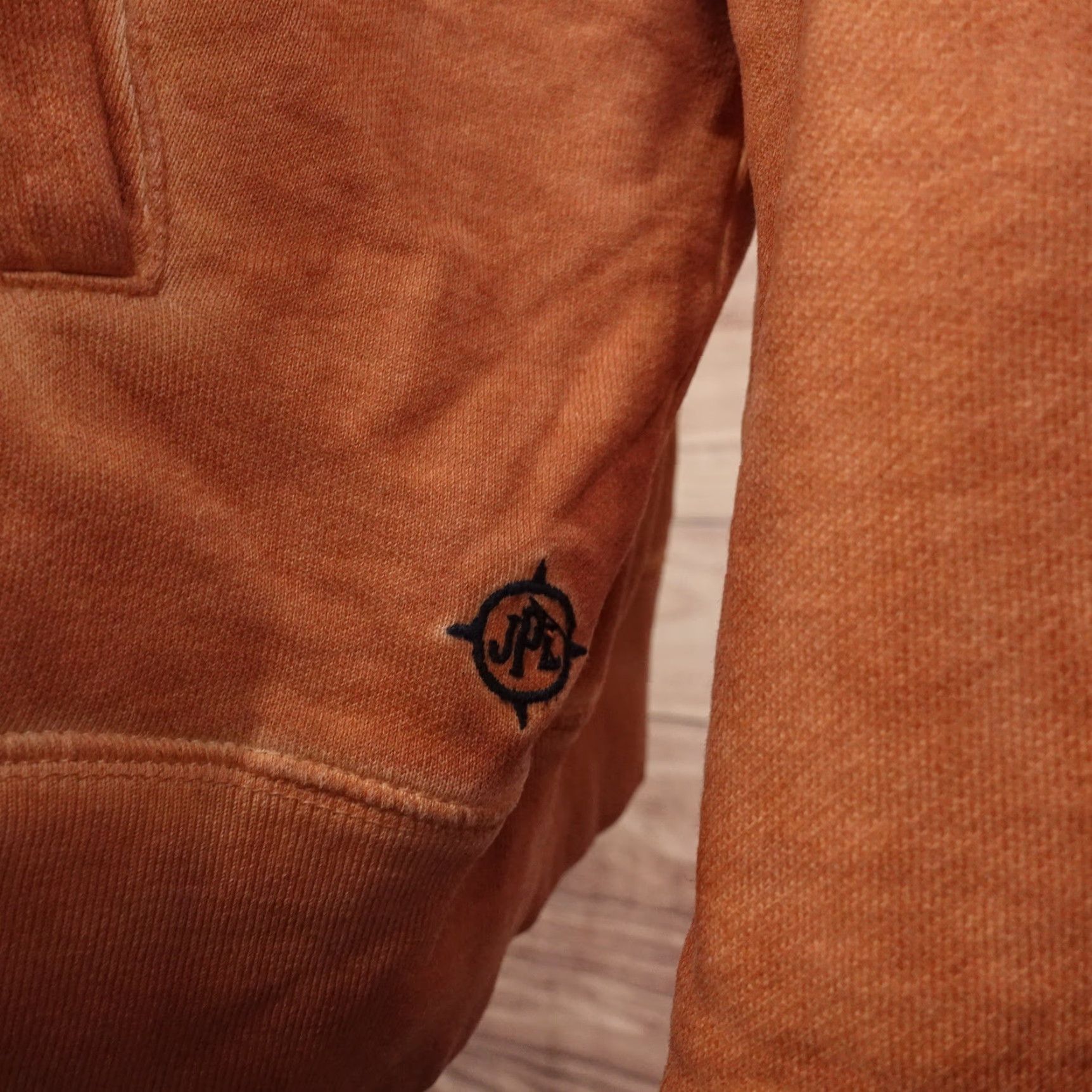 Vintage Vintage J.L. Powell Men's Full Zip Mock Neck Cotton Sweater 2XL Large Orange Winter Casual Size US XXL / EU 58 / 5 - 4 Thumbnail