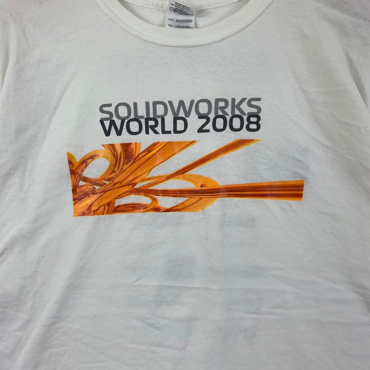 Vintage SOLIDWORKS 2008 WORLD CONVENTION HP Dell Tee Shirt Top Size US XL / EU 56 / 4 - 4 Thumbnail