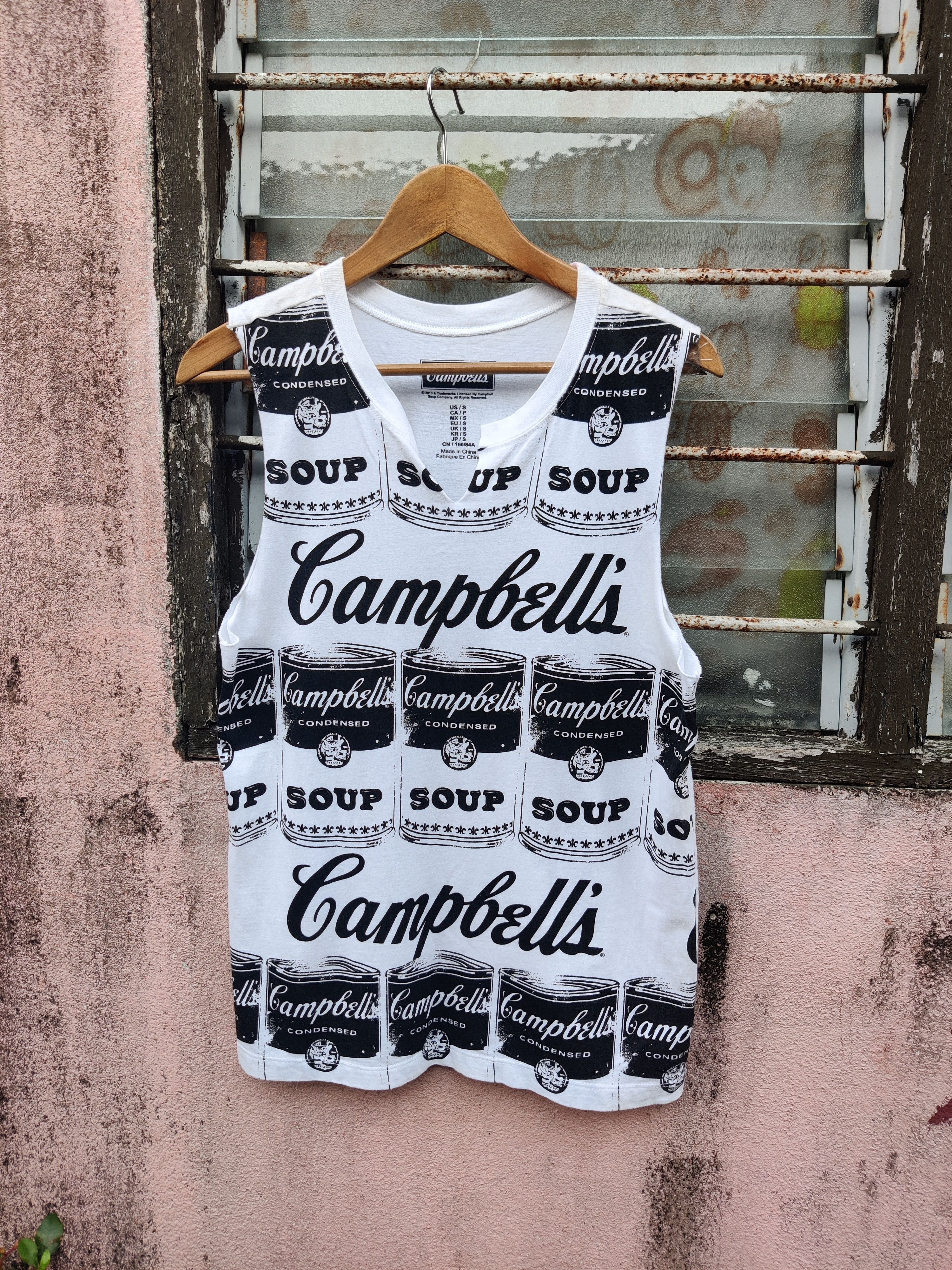 Forever 21 Campbell's Punk Over Print Sleveless Shirt Size US S / EU 44-46 / 1 - 2 Thumbnail