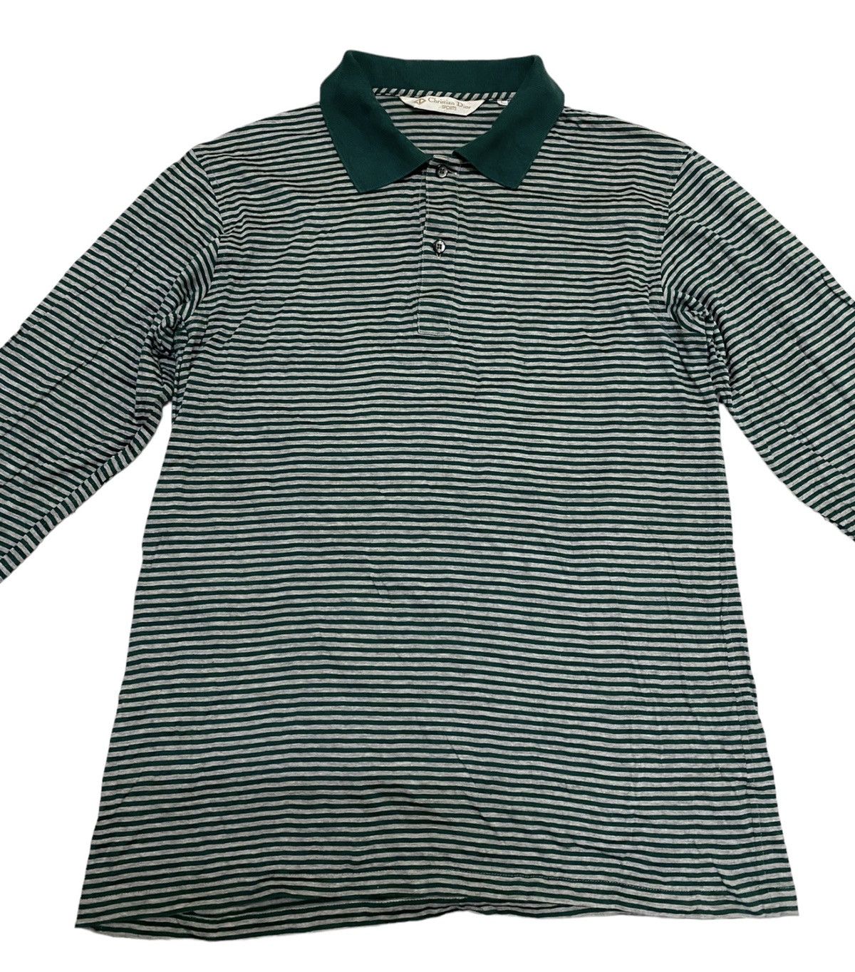 Christian Dior Monsieur × Dior Vintage Christian Dior Stripe Collar Long Sleeve Shirt (C2) Size US M / EU 48-50 / 2 - 2 Thumbnail