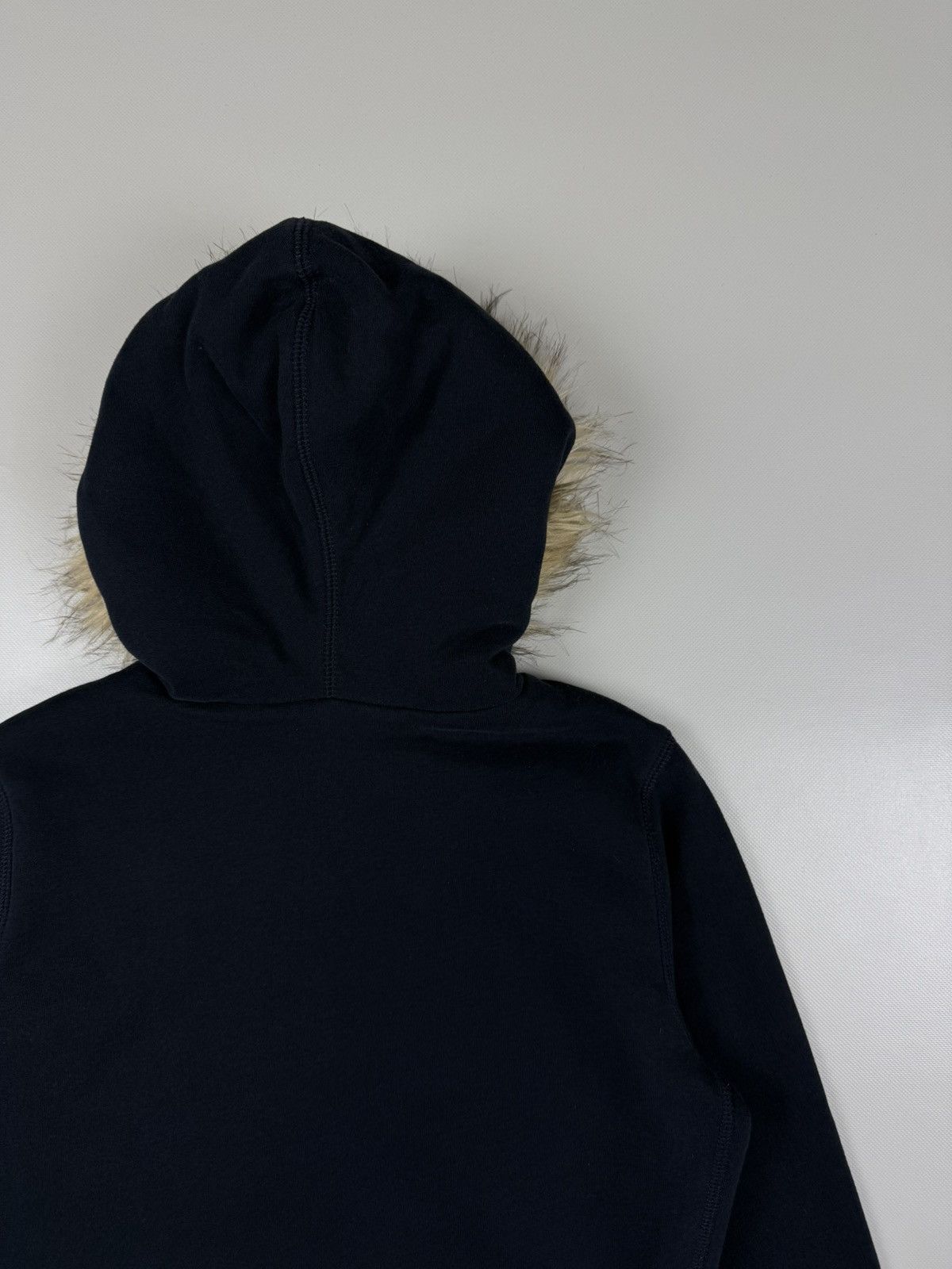Abercrombie & Fitch Vintage Y2K Abercrombie&Fitch Women’s Fur Hood Zip Hoodie Size L / US 10 / IT 46 - 7 Thumbnail