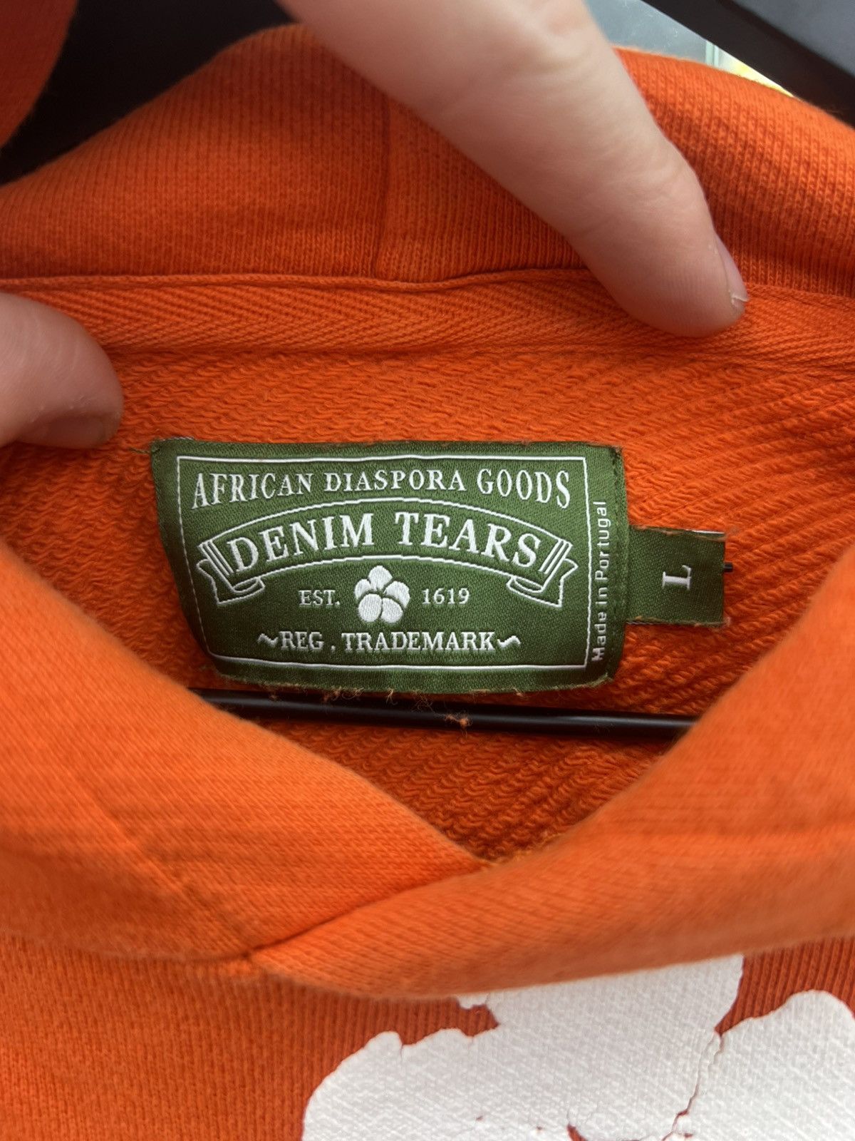 DENIM TEARS Denim tears orange hoodie - size large Size US L / EU 52-54 / 3 - 3 Thumbnail