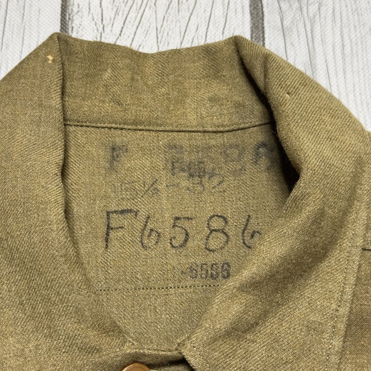 Vintage Vintage World War 2 US Army shirt Size US L / EU 52-54 / 3 - 6 Thumbnail