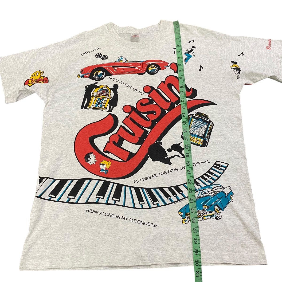 Vintage Vintage Beach Boys Cruisin T-Shirt Mens Allover Print Size US XL / EU 56 / 4 - 10 Thumbnail