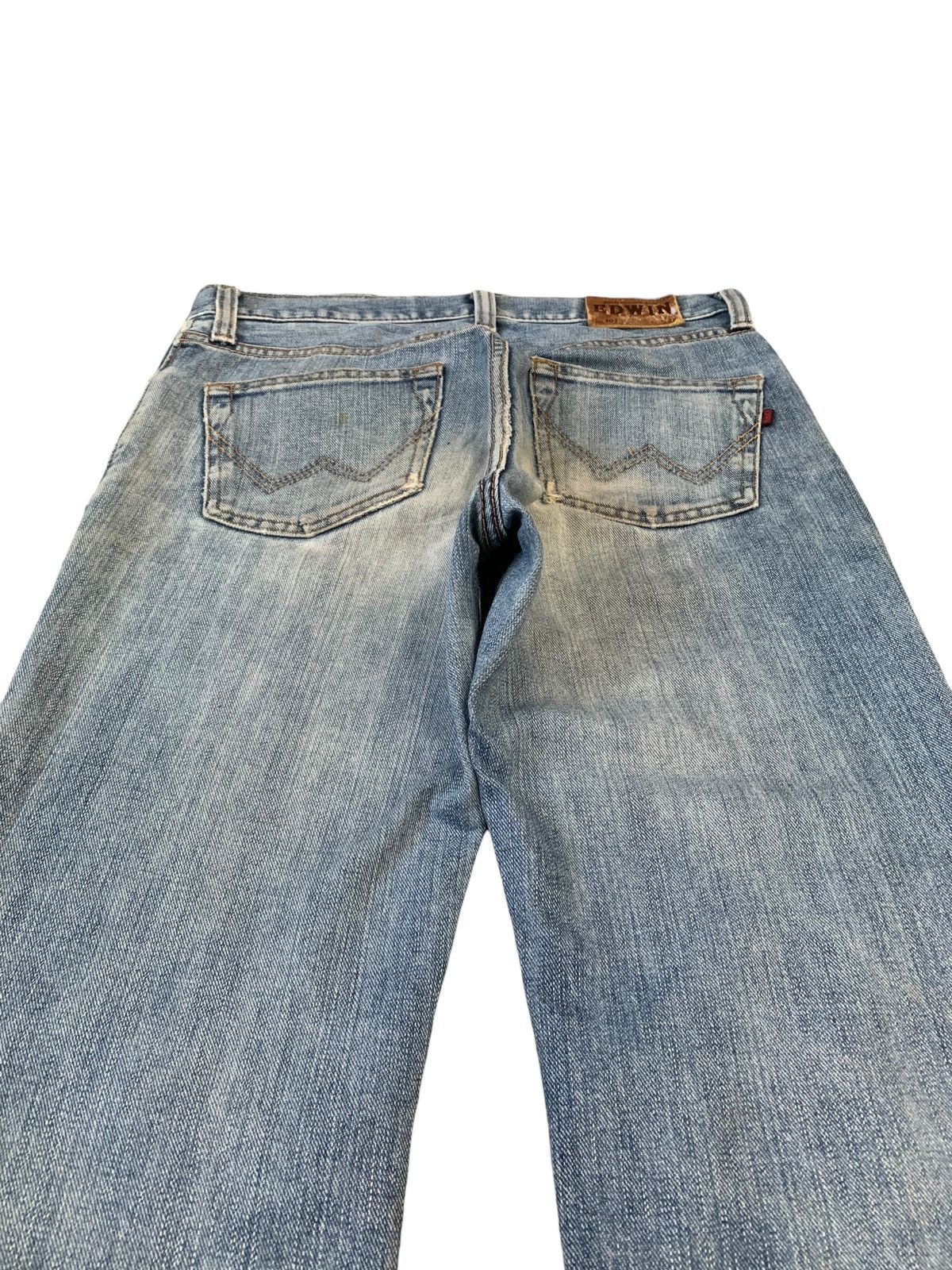 Edwin × Japanese Brand Edwin 403 Tapered Distressed Denim Pants (AC46) Size US 30 / EU 46 - 9 Thumbnail