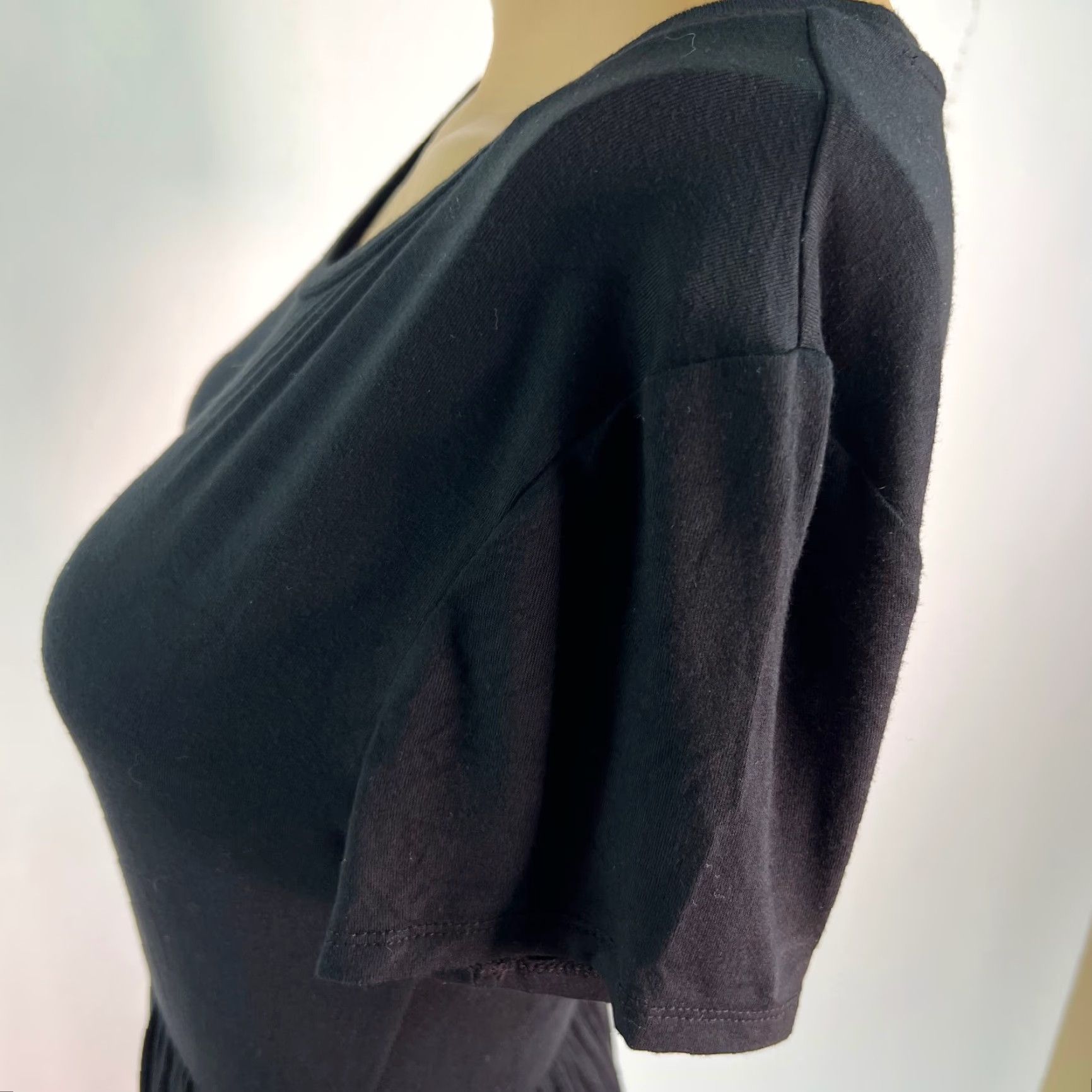 Essentials Amazon Essentials Women's Short Sleeves Black Maxi Dress XS Size 26" / US 2 / IT 38 - 7 Thumbnail