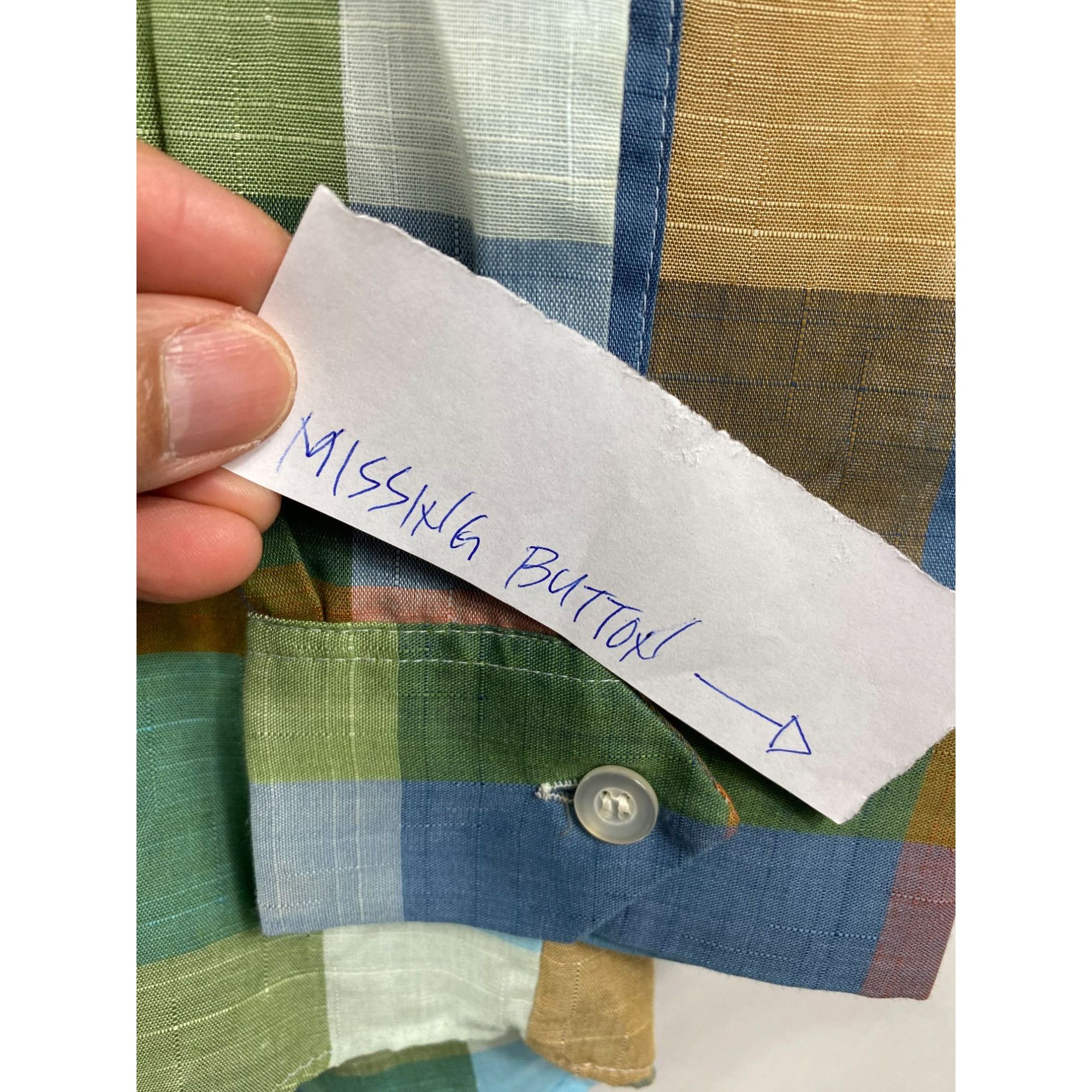 Chemise Vintage Sears Perma Prest - Homme - Col 15 1/2 - Manches 32/33 - Rose à Carreaux - NEUVE
