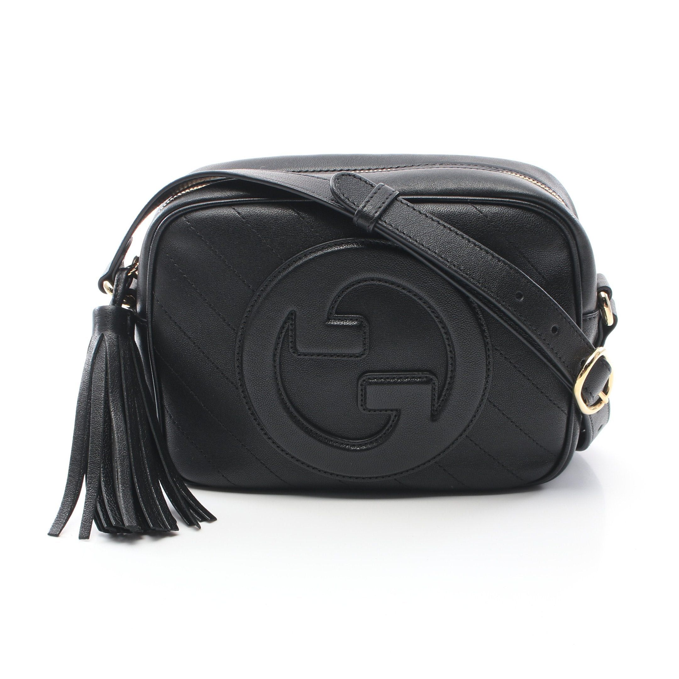 Gucci Gucci Gucci Blondie Shoulder Bag Leather Black Size ONE SIZE - 1 Thumbnail