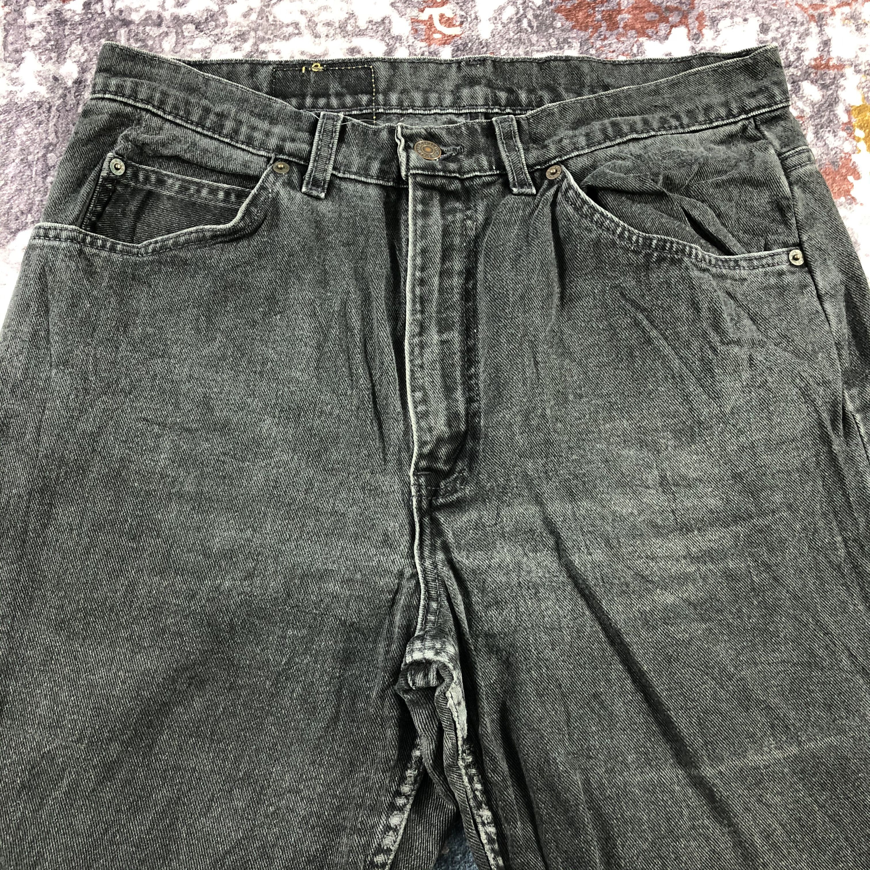 Levi's × Vintage 90s Vintage Faded Black Levis Jeans-JM2972 Size US 33 - 3 Thumbnail