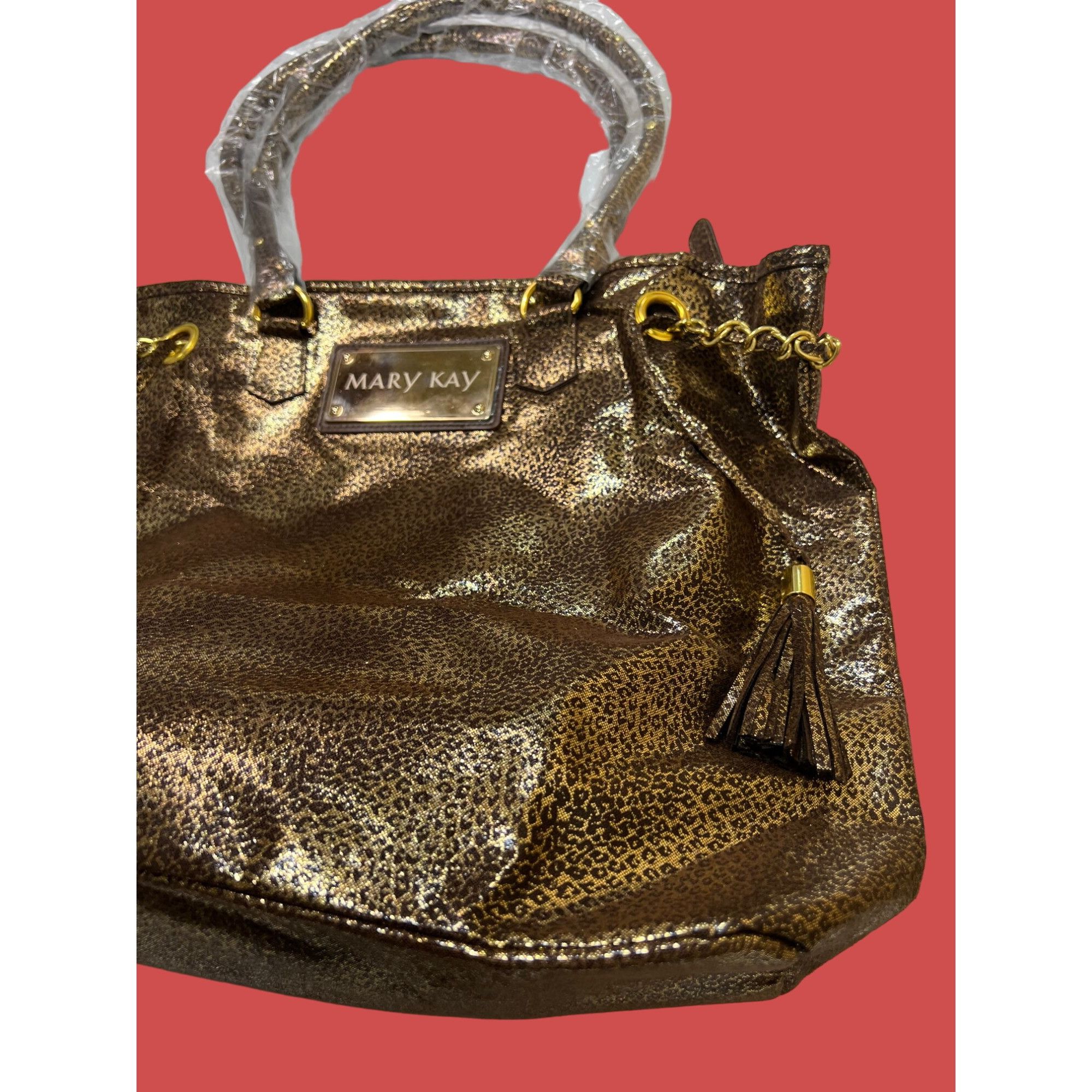 Other Mary Kay - Large Women's Gold Lame Shoulder / Handbag w / Go Size ONE SIZE - 15 Thumbnail