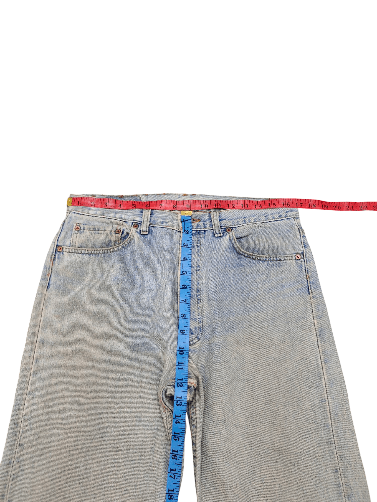 Levi's Vintage 90s Levis 501 Distress Faded Rusty Denim Jeans Size US 34 / EU 50 - 14 Thumbnail