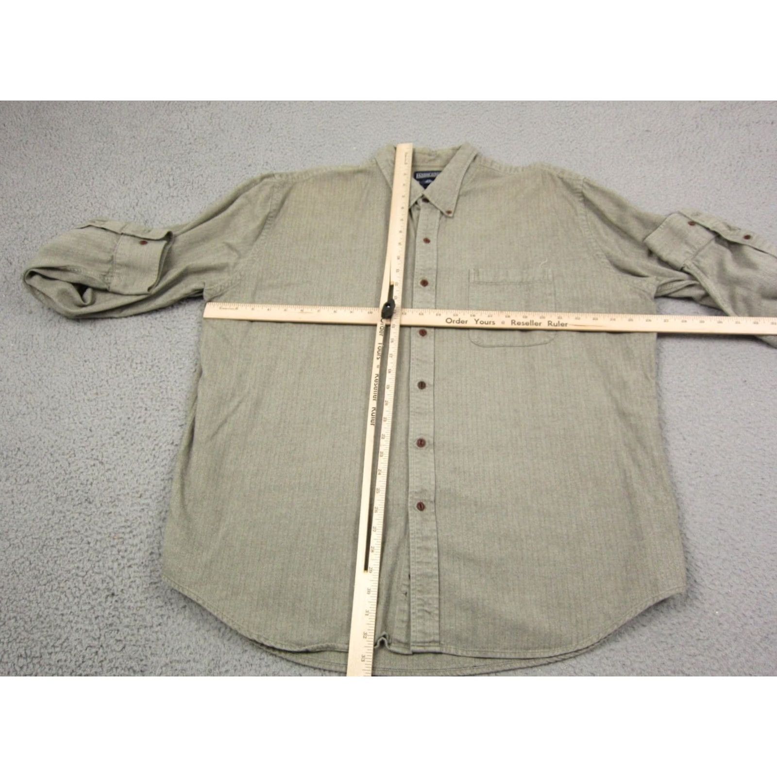 Lands' End VINTAGE Lands End Shirt Adult 2XL Green Button Down Cotton 90s Mens Size US XXL / EU 58 / 5 - 7 Thumbnail