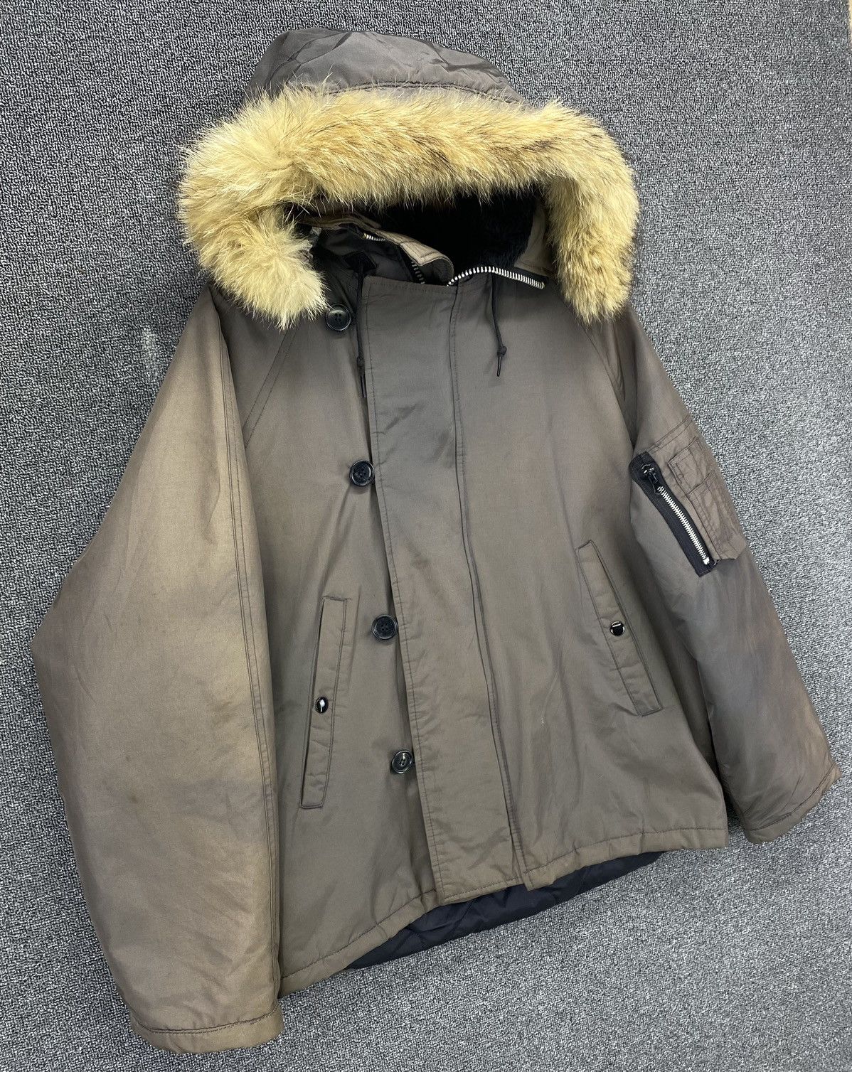 Vintage VINTAGE I SPIEWAK & SONS ATTACHED HOOD N-2B BOMBER JACKET Size US M / EU 48-50 / 2 - 2 Thumbnail